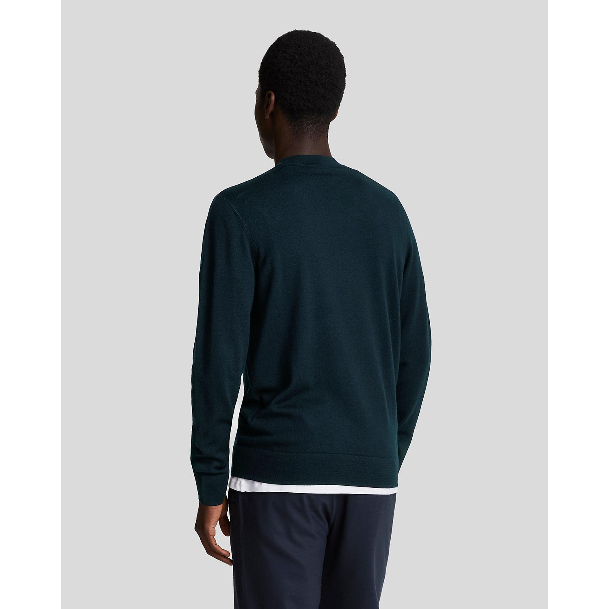 Product image 2 of 5 of Lyle & Scott Men's Premium Merino Crew Neck Jumper - Lacquer