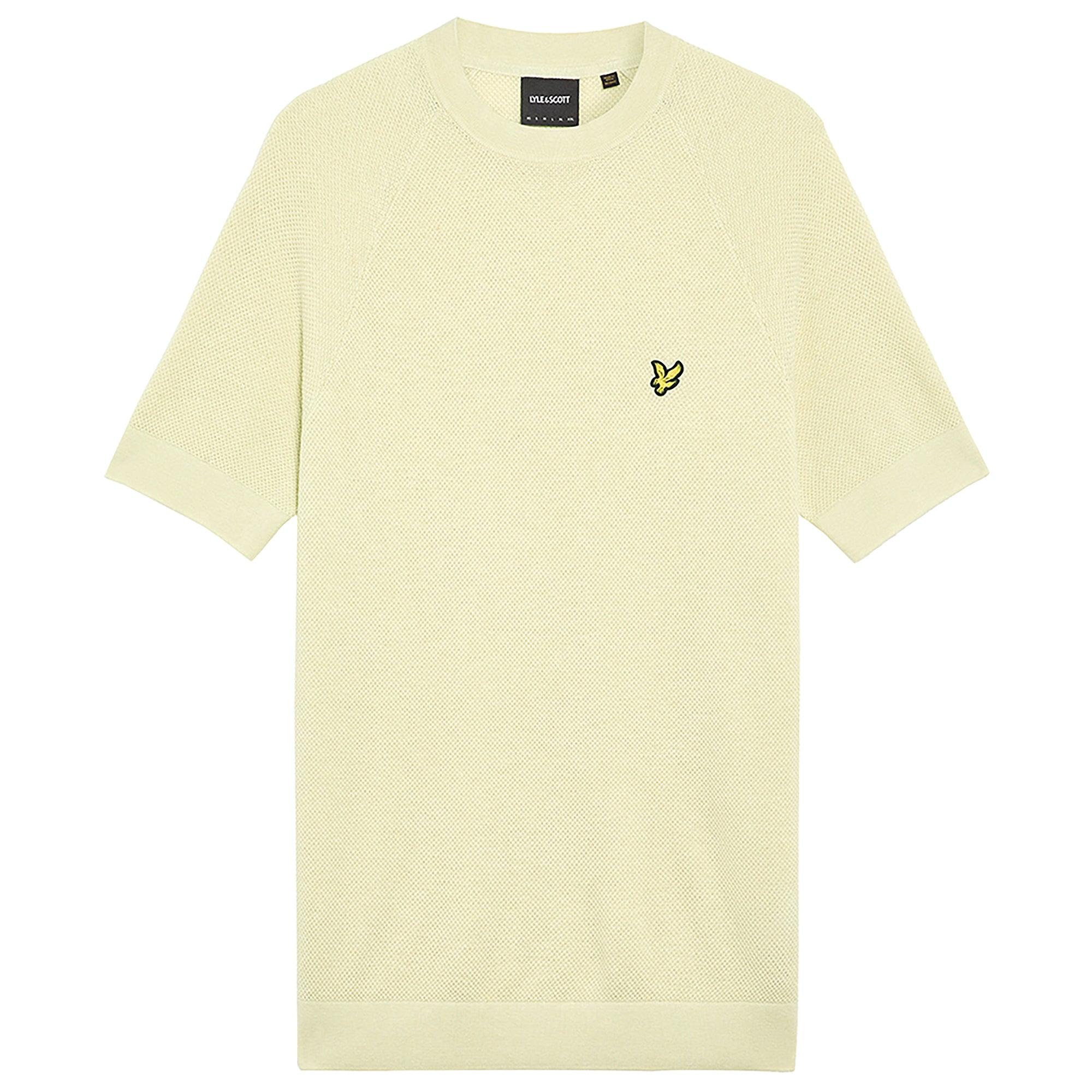 Product image 1 of 5 of Lyle & Scott Men's Linen Blend Knitted T-Shirt - Luna