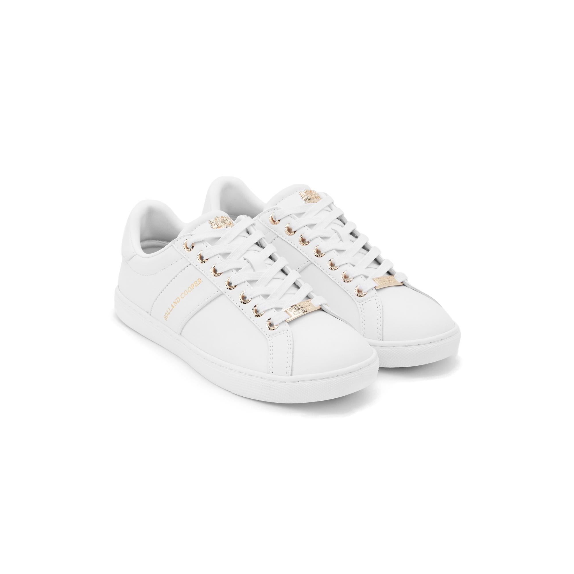 Product image 4 of 9 of Holland Cooper Women's Knightsbridge Court Trainers - White