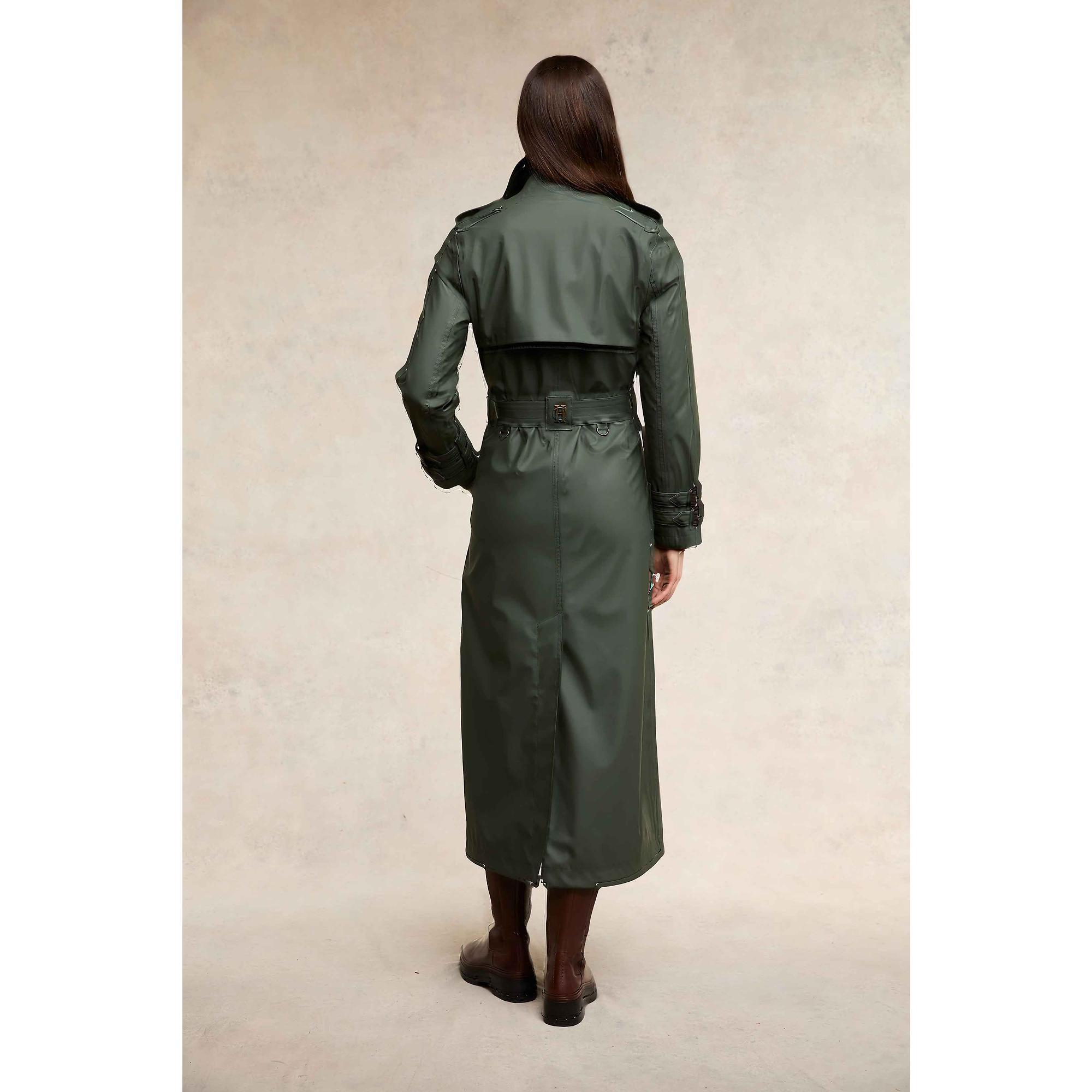 Product image 7 of 10 of Holland Cooper Women's Full Length Kendal Waterproof Trench Coat - Evergreen