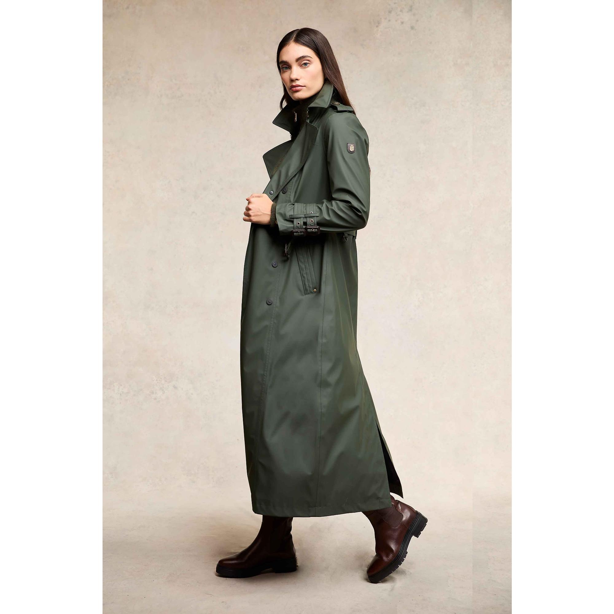 Product image 8 of 10 of Holland Cooper Women's Full Length Kendal Waterproof Trench Coat - Evergreen