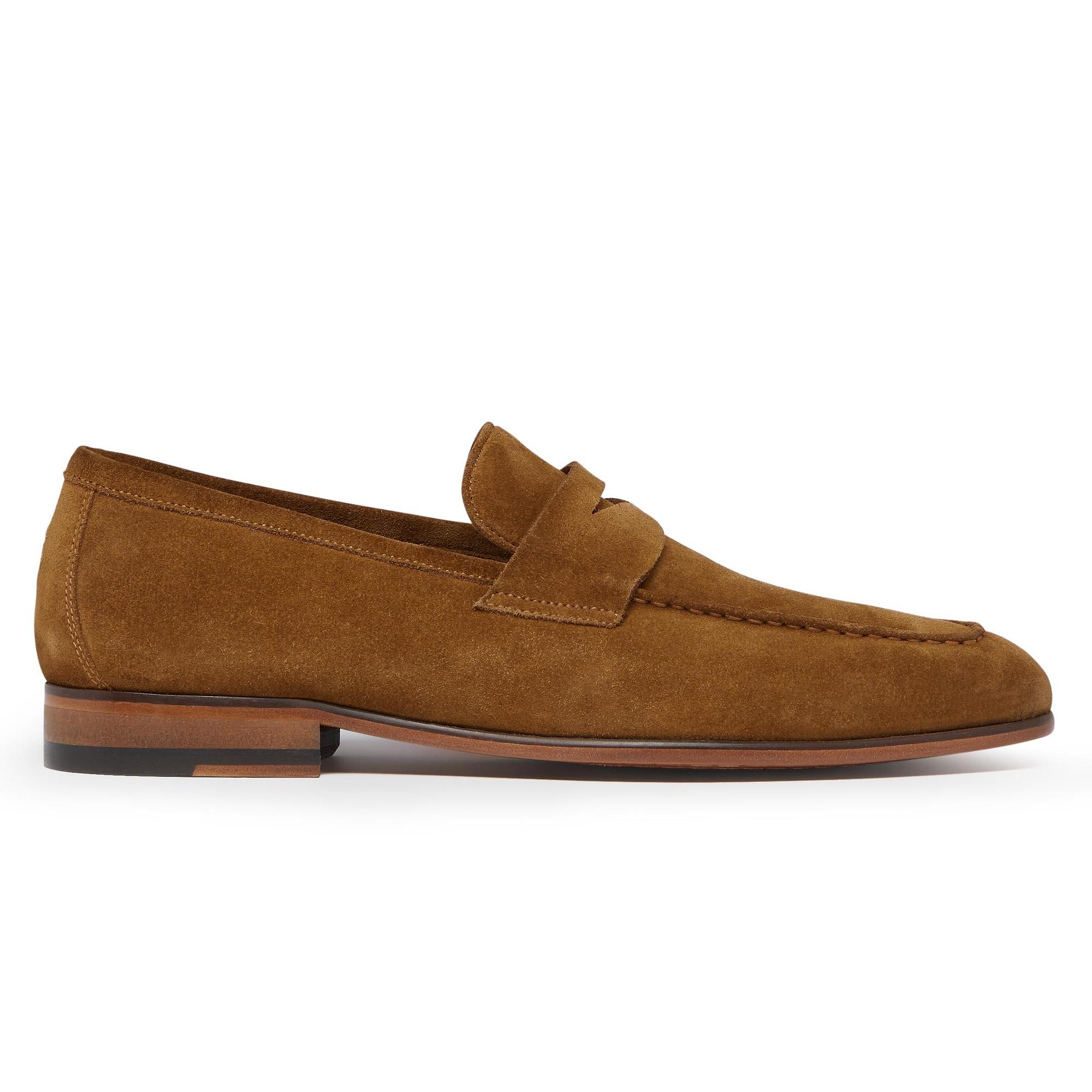 Product image 1 of 5 of Oliver Sweeney Men's Keyworth Calf Suede Penny Loafer - Whiskey