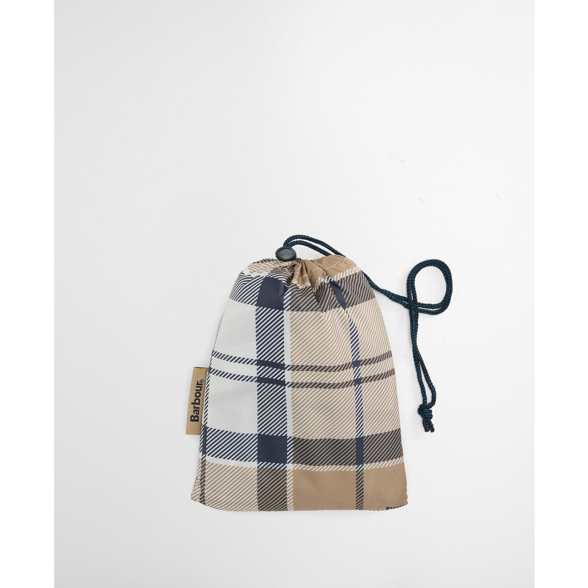 Product image 4 of 8 of Barbour Women's Portree Tartan Poncho - Hessian/Navy Tartan