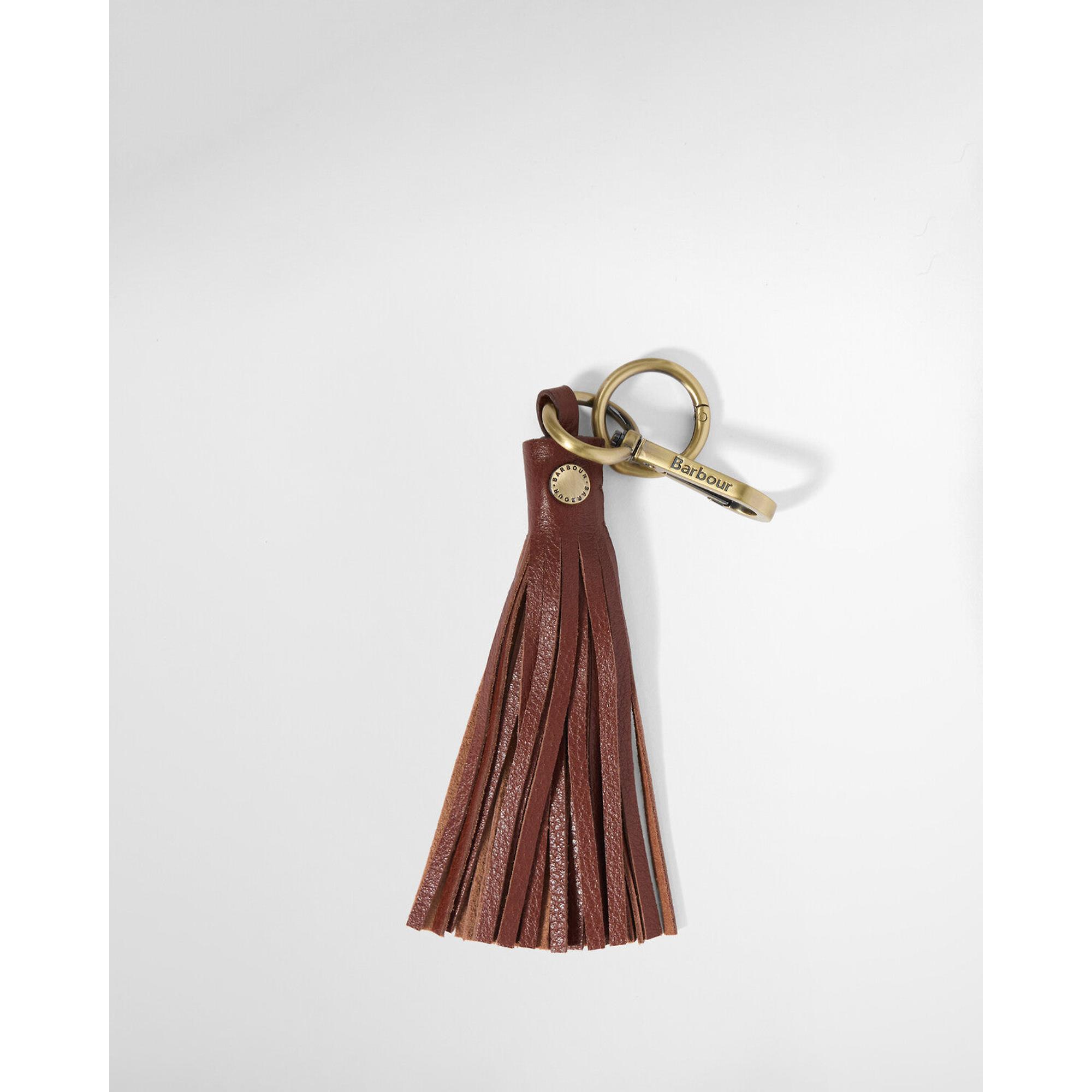 Product image 4 of 4 of Barbour Women's Tassle Leather Bag Charm - Brown