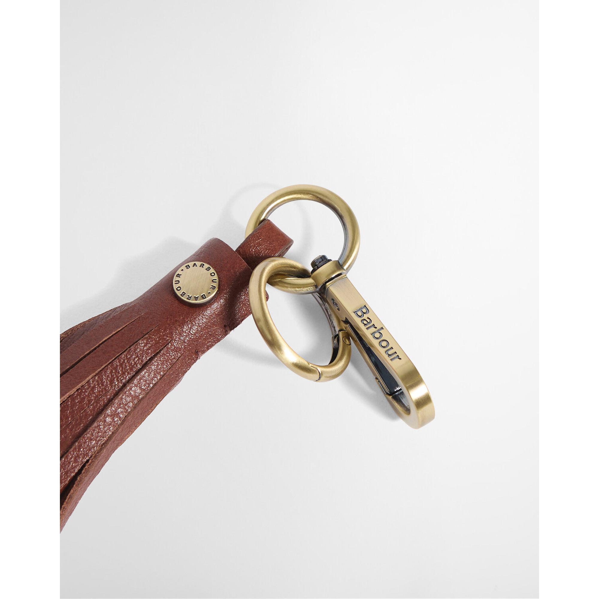 Product image 2 of 4 of Barbour Women's Tassle Leather Bag Charm - Brown