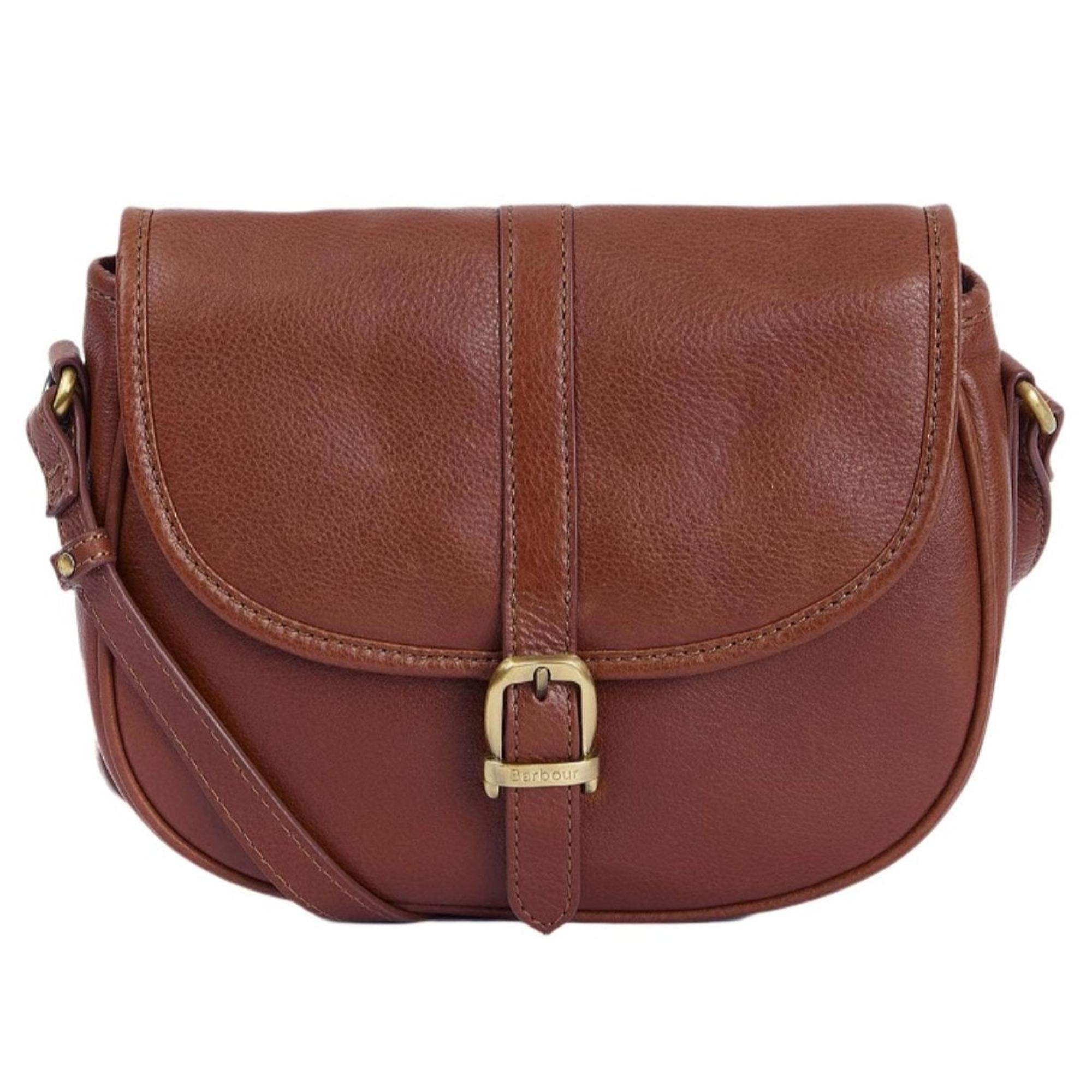 Product image 1 of 6 of Barbour Women's Laire Medium Leather Saddle Bag - Brown