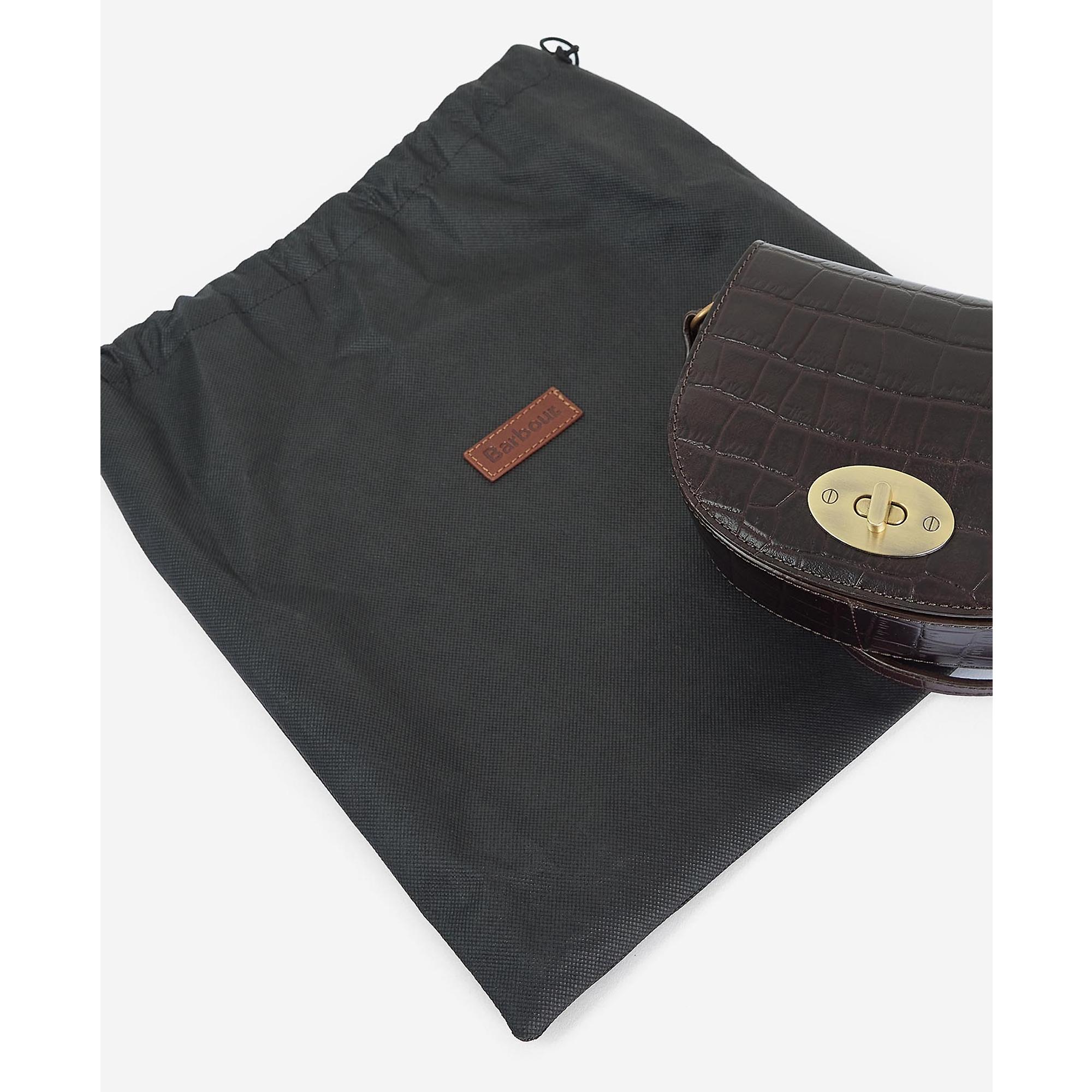 Product image 7 of 8 of Barbour Women's Eilein Leather Saddle Bag - Black Cherry