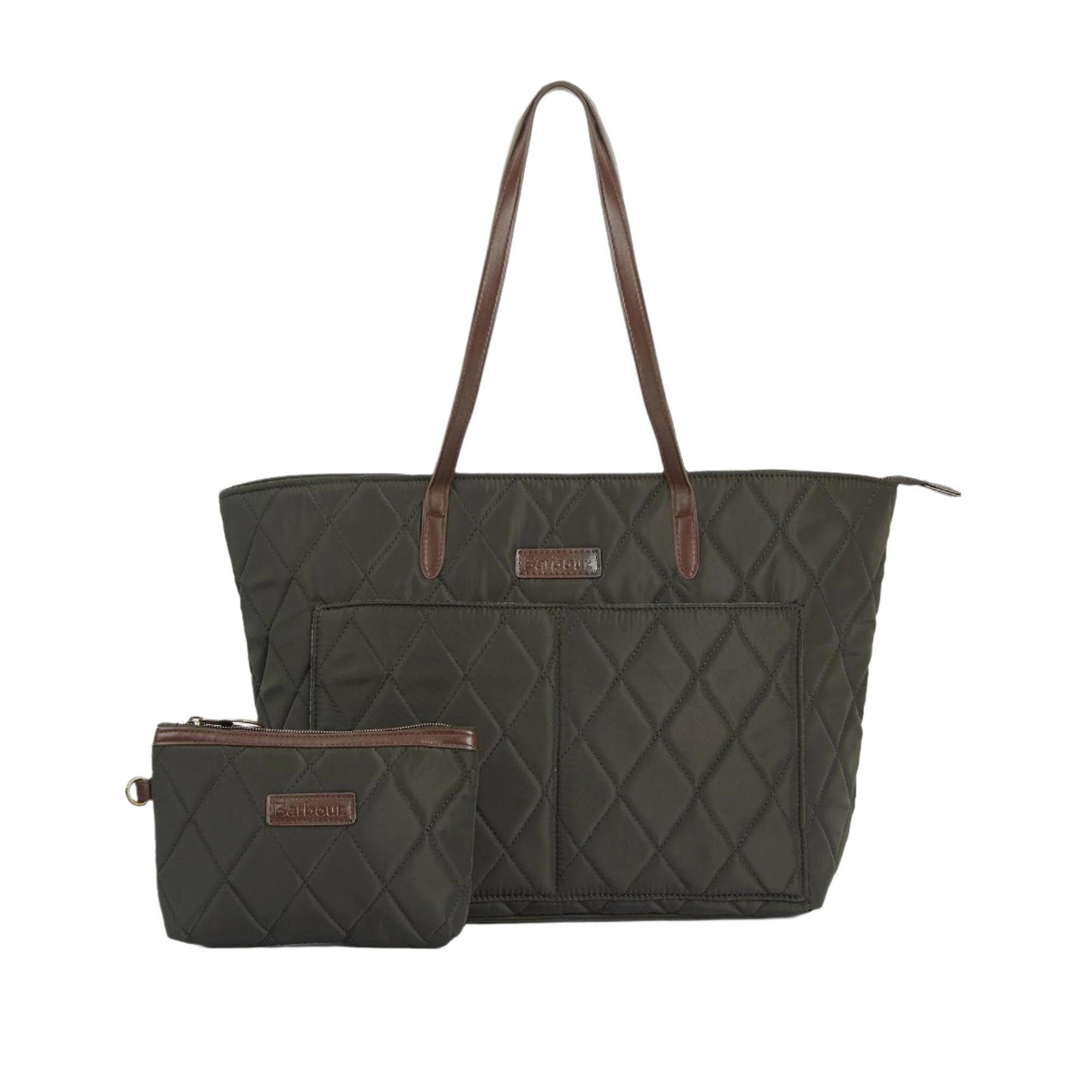 Product image 1 of 11 of Barbour Women's Quilted Tote Bag - Olive