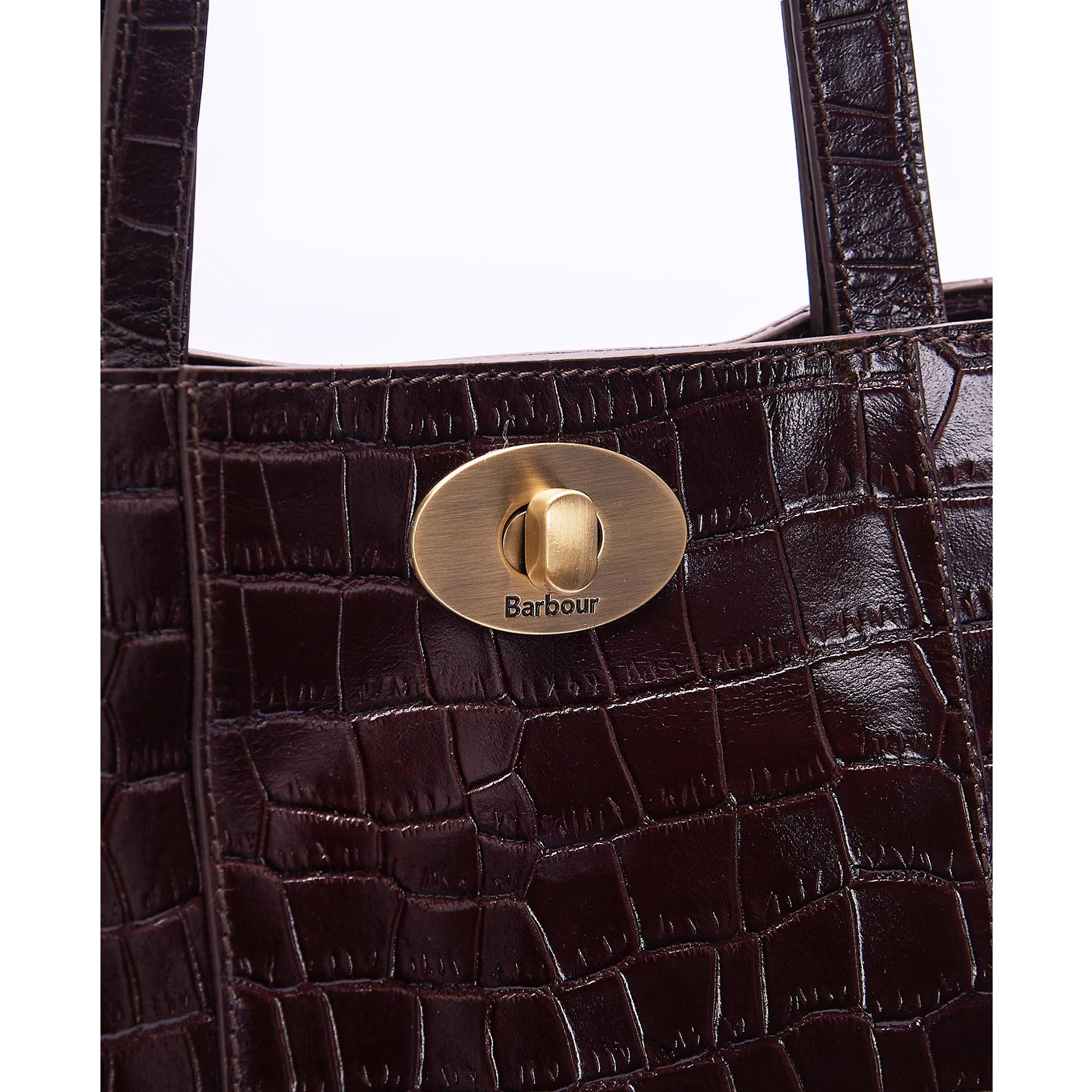 Product image 8 of 11 of Barbour Women's Eilein Leather Tote Bag - Black Cherry