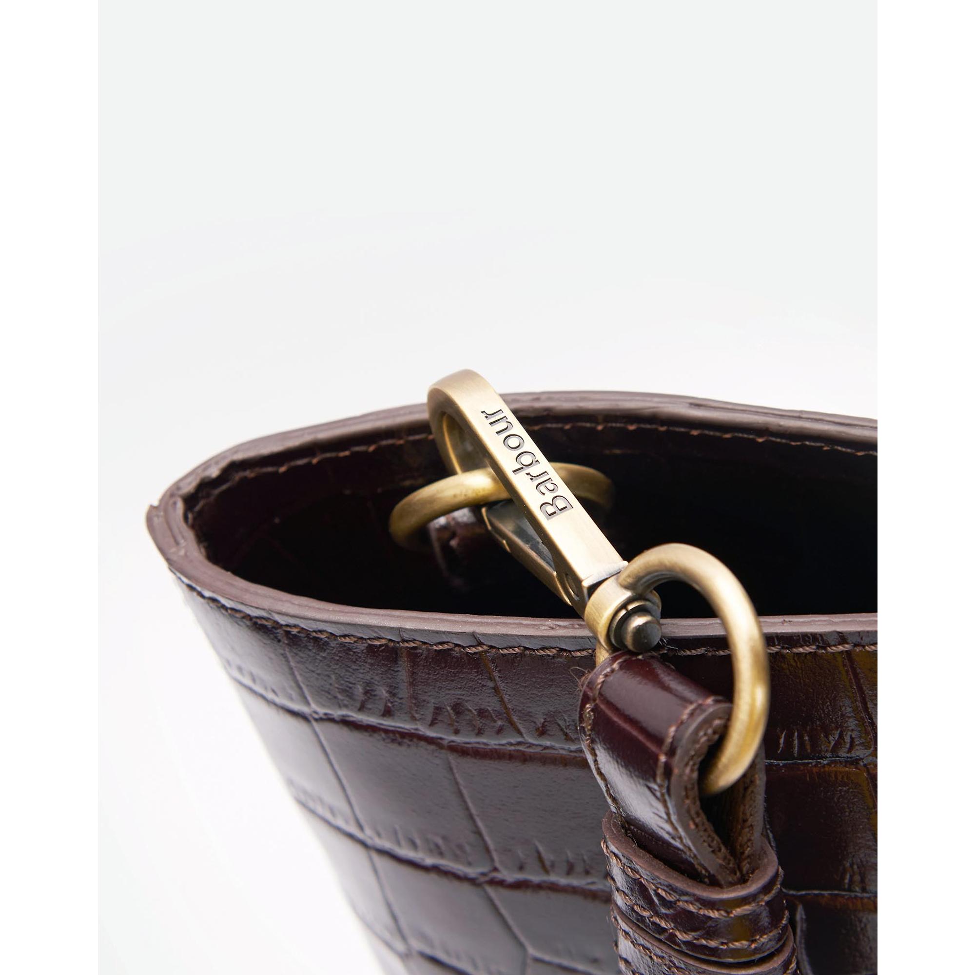 Product image 6 of 11 of Barbour Women's Eilein Leather Tote Bag - Black Cherry