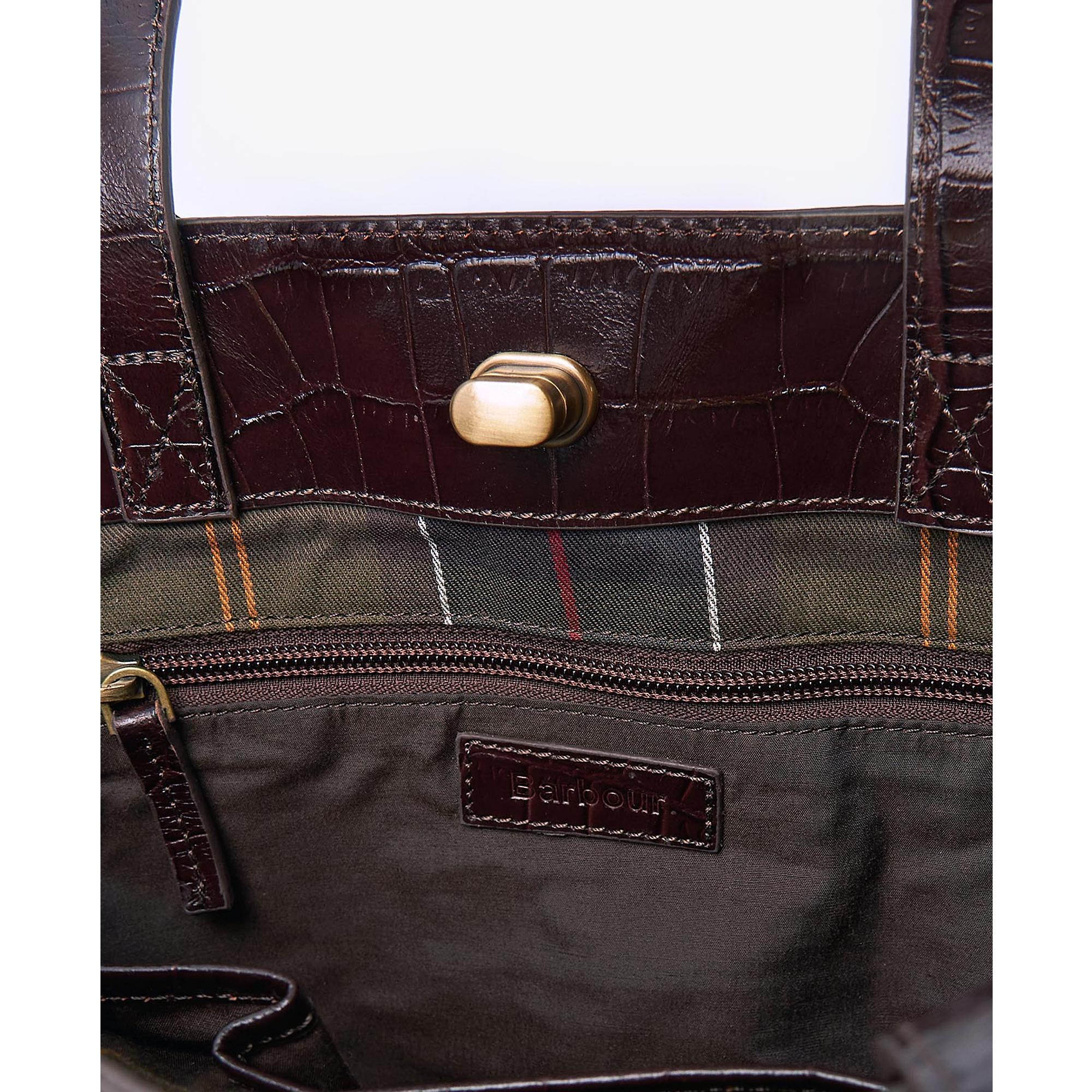Product image 5 of 11 of Barbour Women's Eilein Leather Tote Bag -  Black Cherry