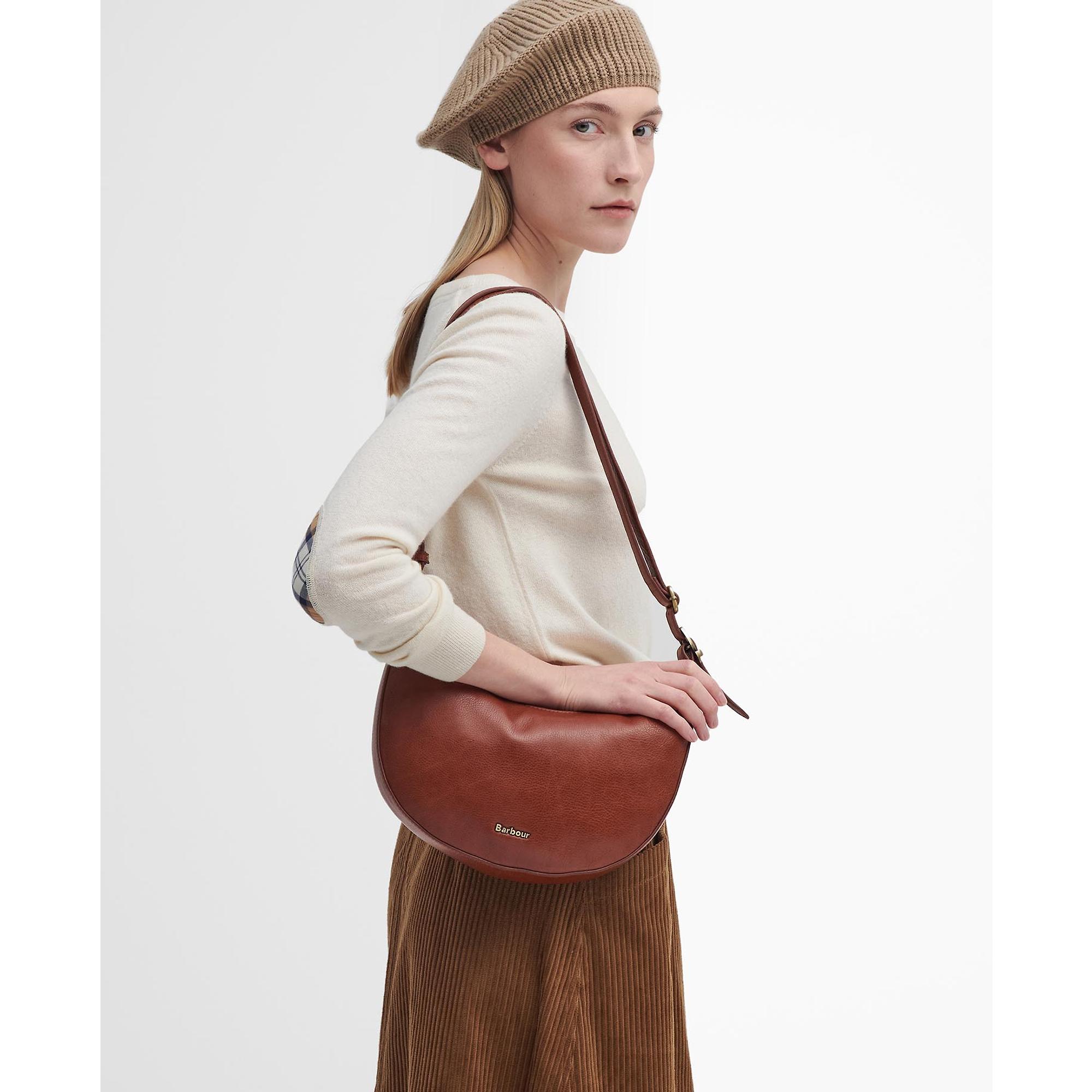 Product image 2 of 9 of Barbour Women's Laire Leather Sling Half-Moon Bag - Brown