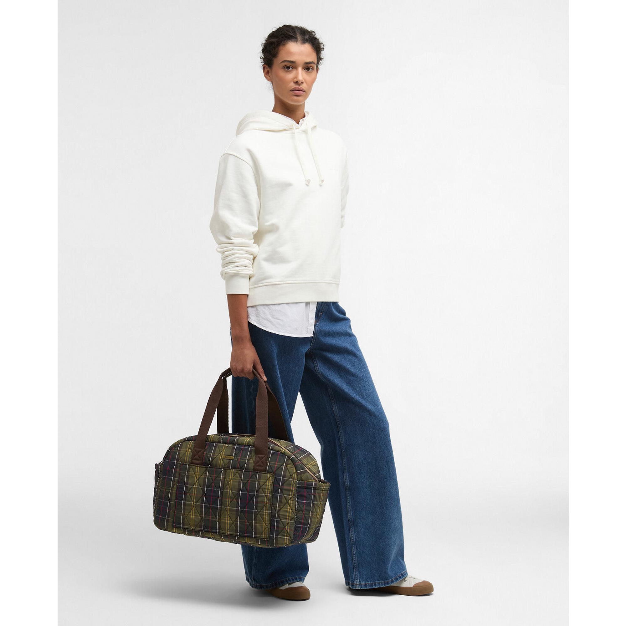 Product image 3 of 12 of Barbour Women's Wetherham Quilted Overnight Holdall Bag - Classic Tartan
