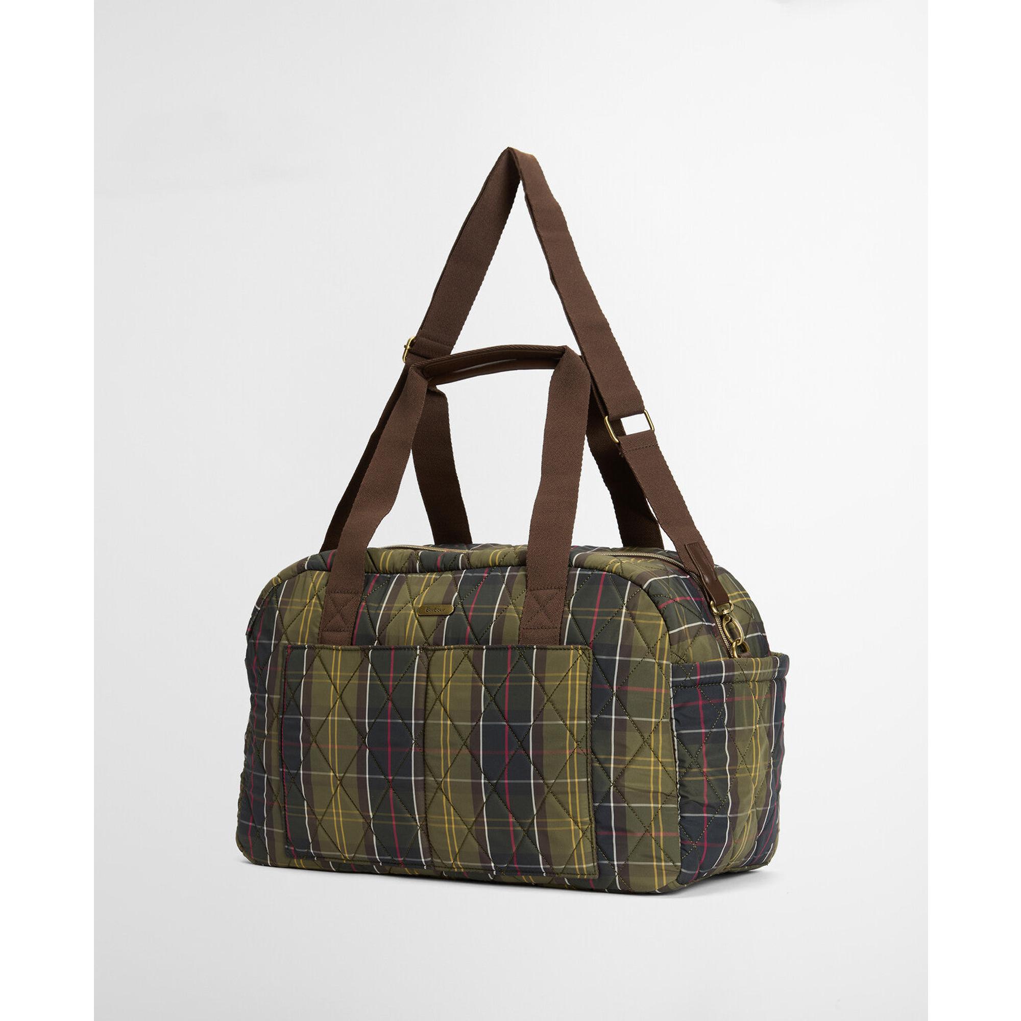 Product image 5 of 12 of Barbour Women's Wetherham Quilted Overnight Holdall Bag - Classic Tartan