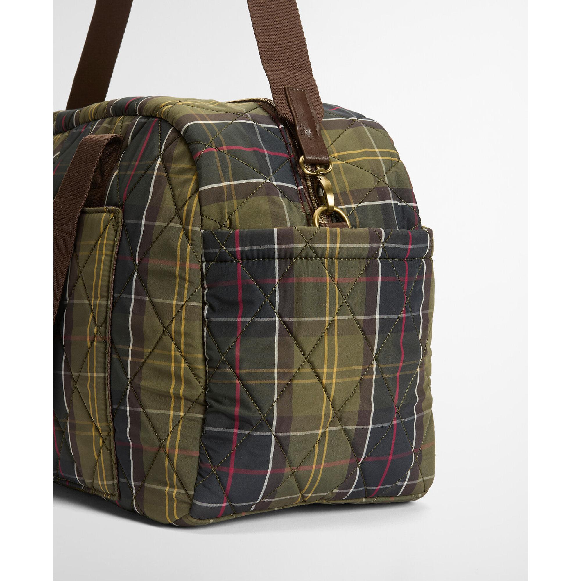 Product image 8 of 12 of Barbour Women's Wetherham Quilted Overnight Holdall Bag - Classic Tartan