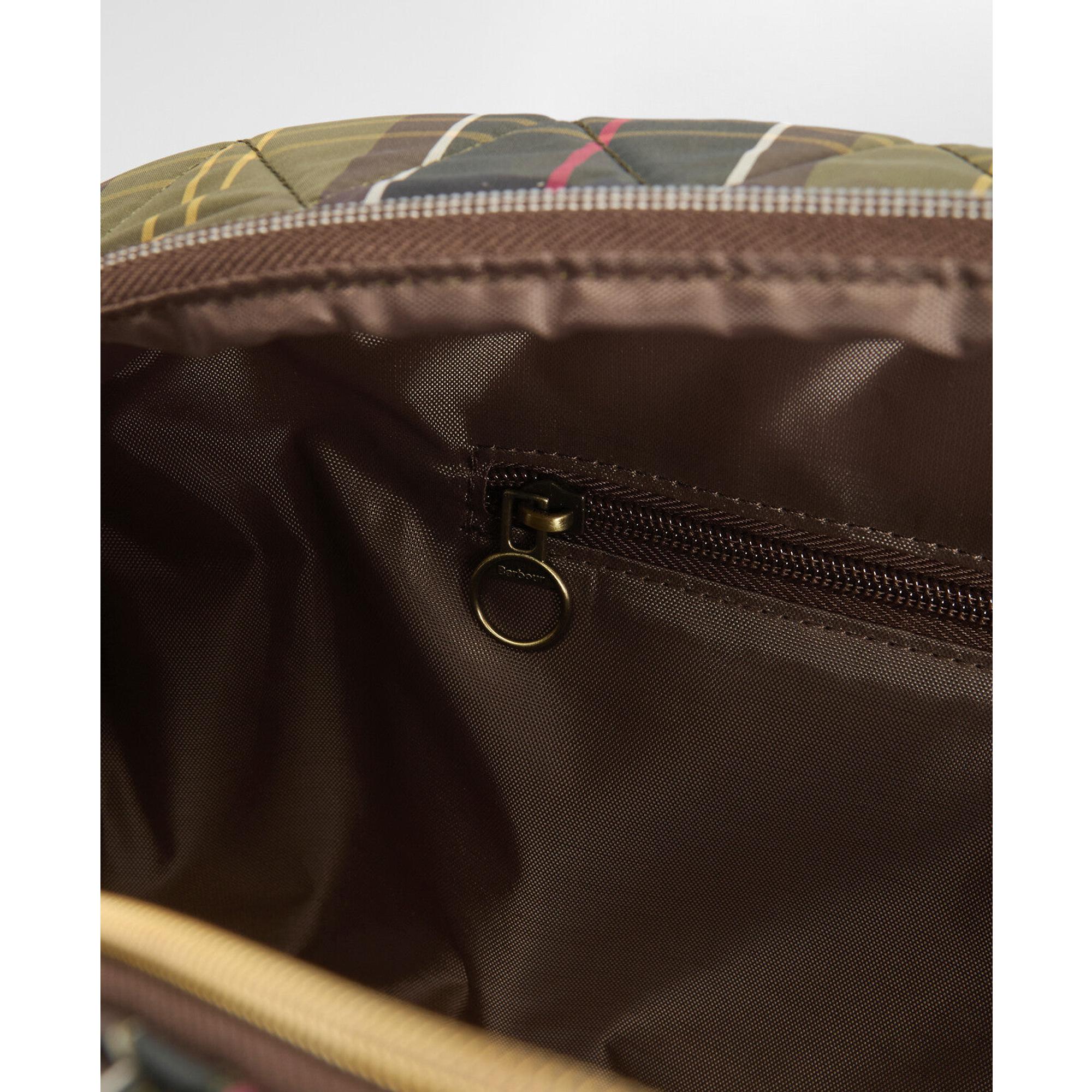 Product image 10 of 12 of Barbour Women's Wetherham Quilted Overnight Holdall Bag - Classic Tartan