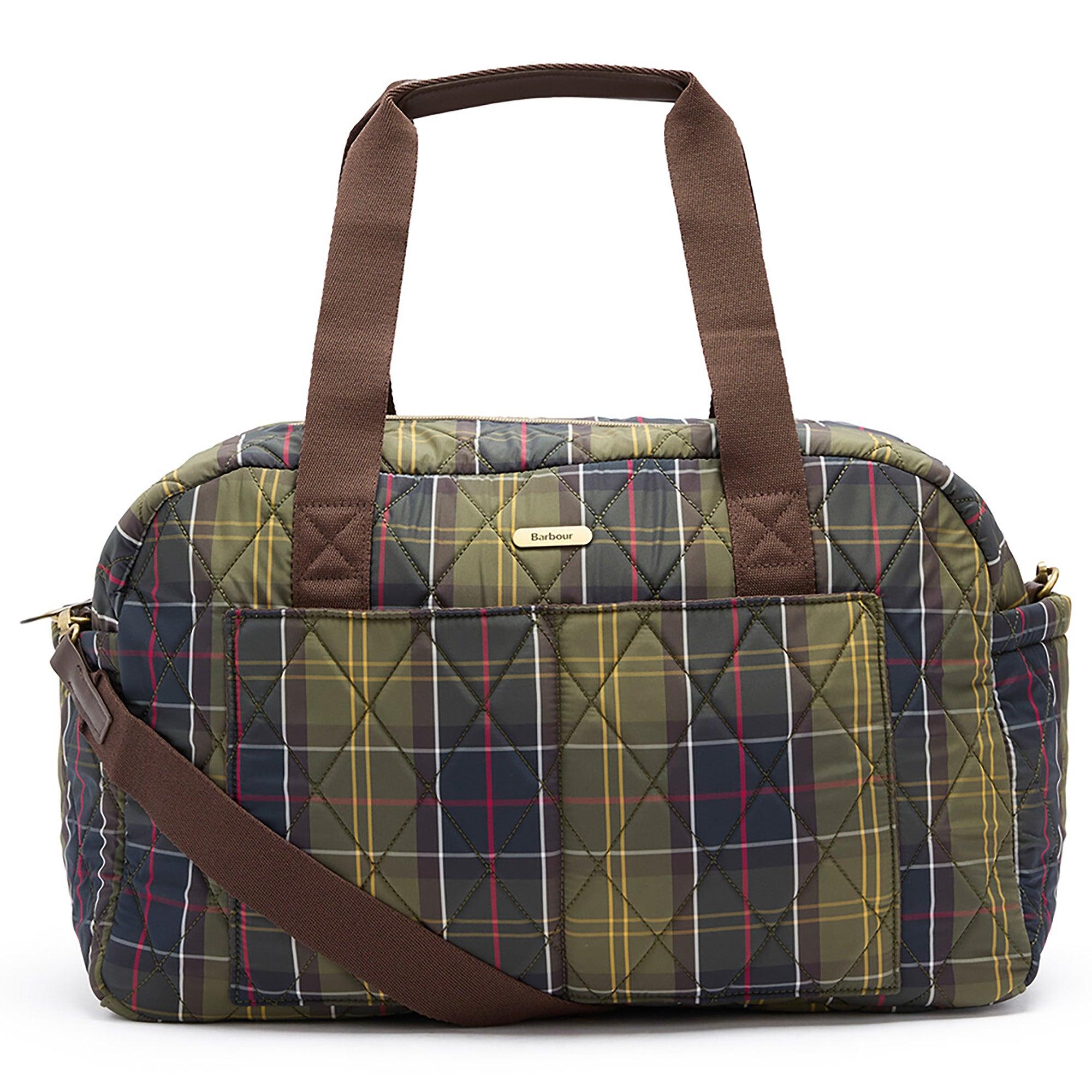 Product image 1 of 12 of Barbour Women's Wetherham Quilted Overnight Holdall Bag - Classic Tartan