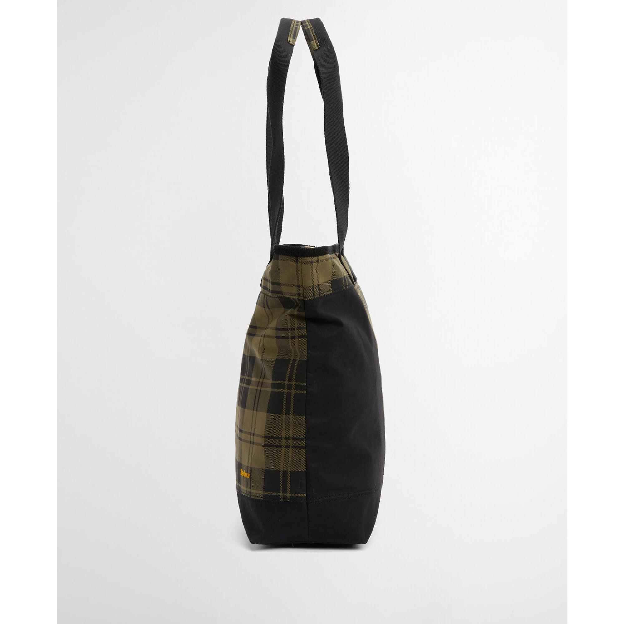 Product image 4 of 12 of Barbour Women's Mya Patchwork Tote Bag - Black/Olive Check
