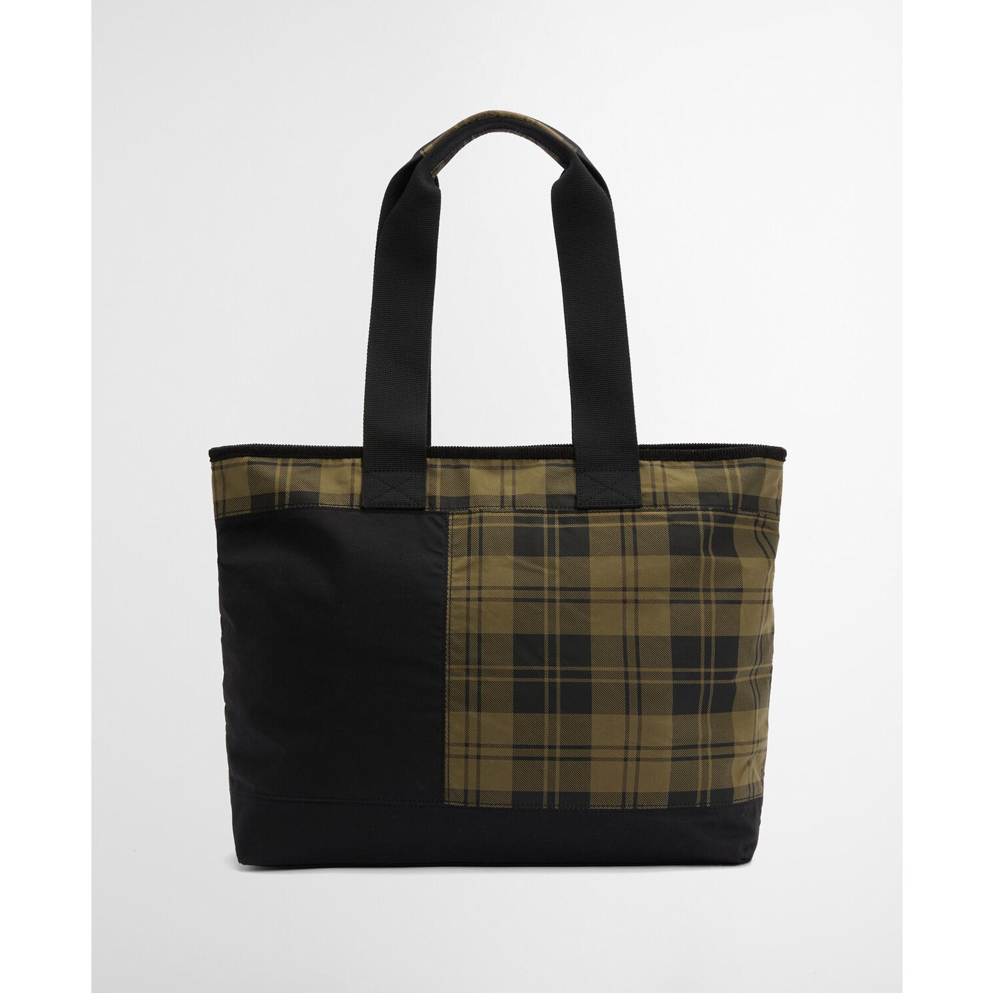 Product image 5 of 12 of Barbour Women's Mya Patchwork Tote Bag - Black/Olive Check
