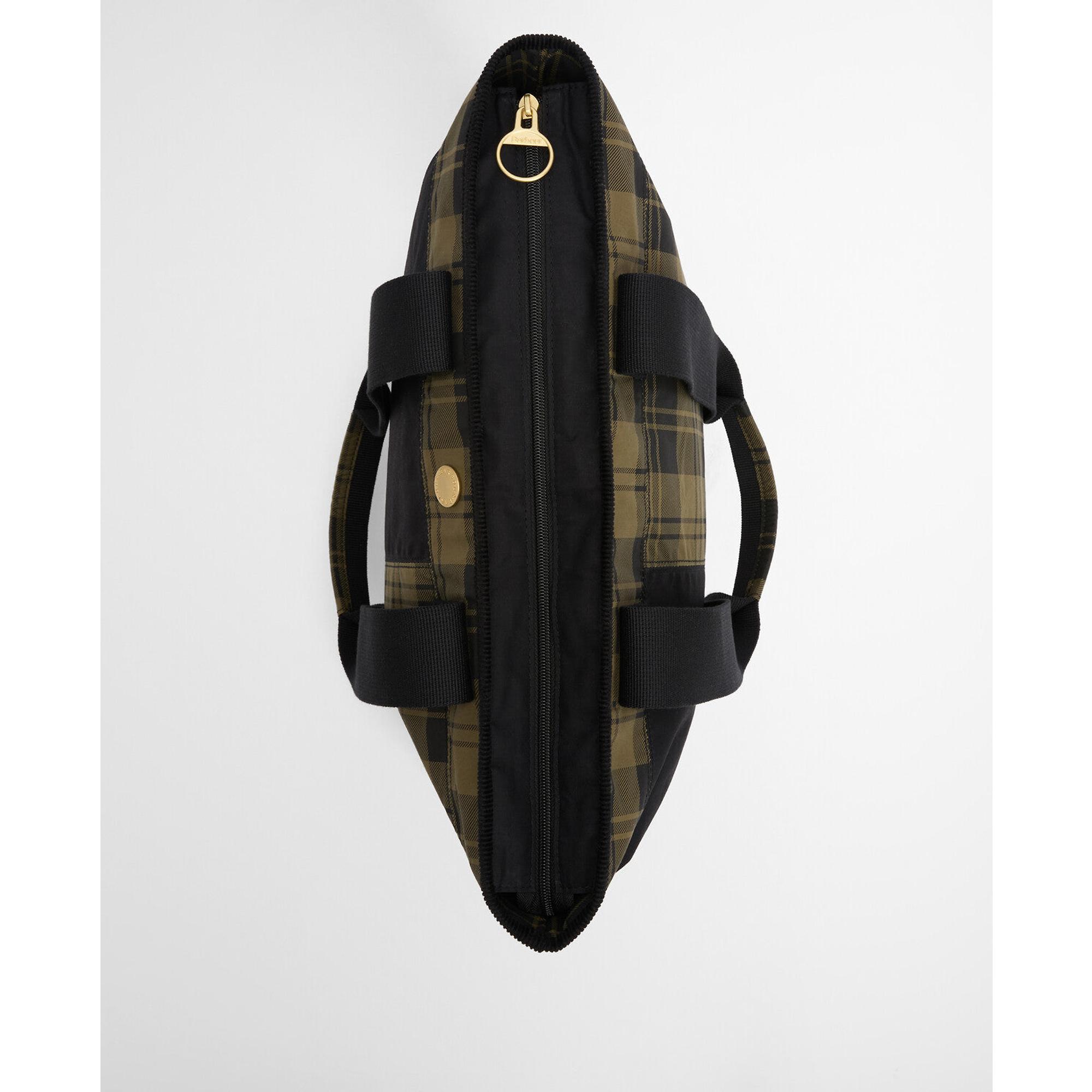 Product image 10 of 12 of Barbour Women's Mya Patchwork Tote Bag - Black/Olive Check