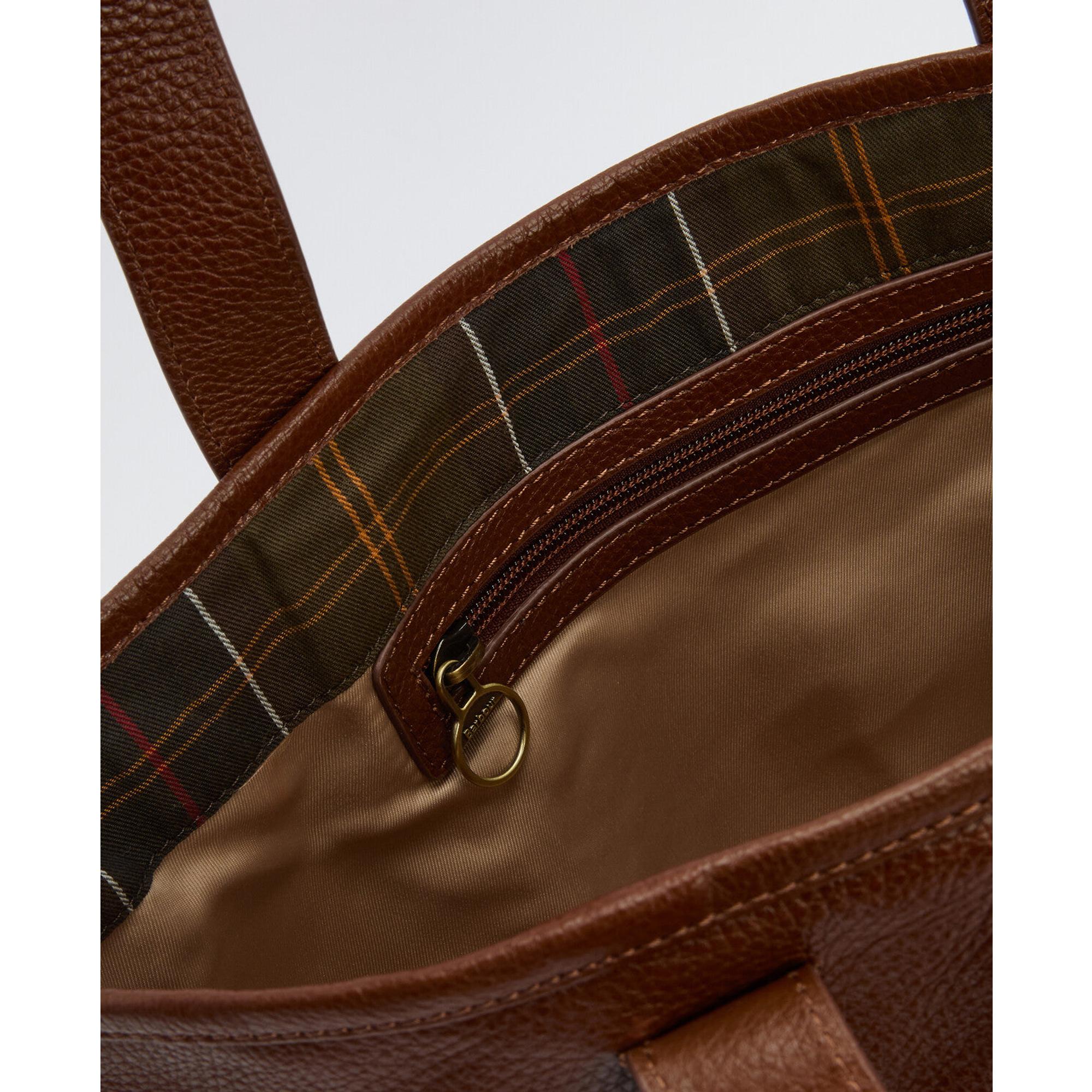 Product image 9 of 10 of Barbour Women's Alder Leather Tote Bag - Brown
