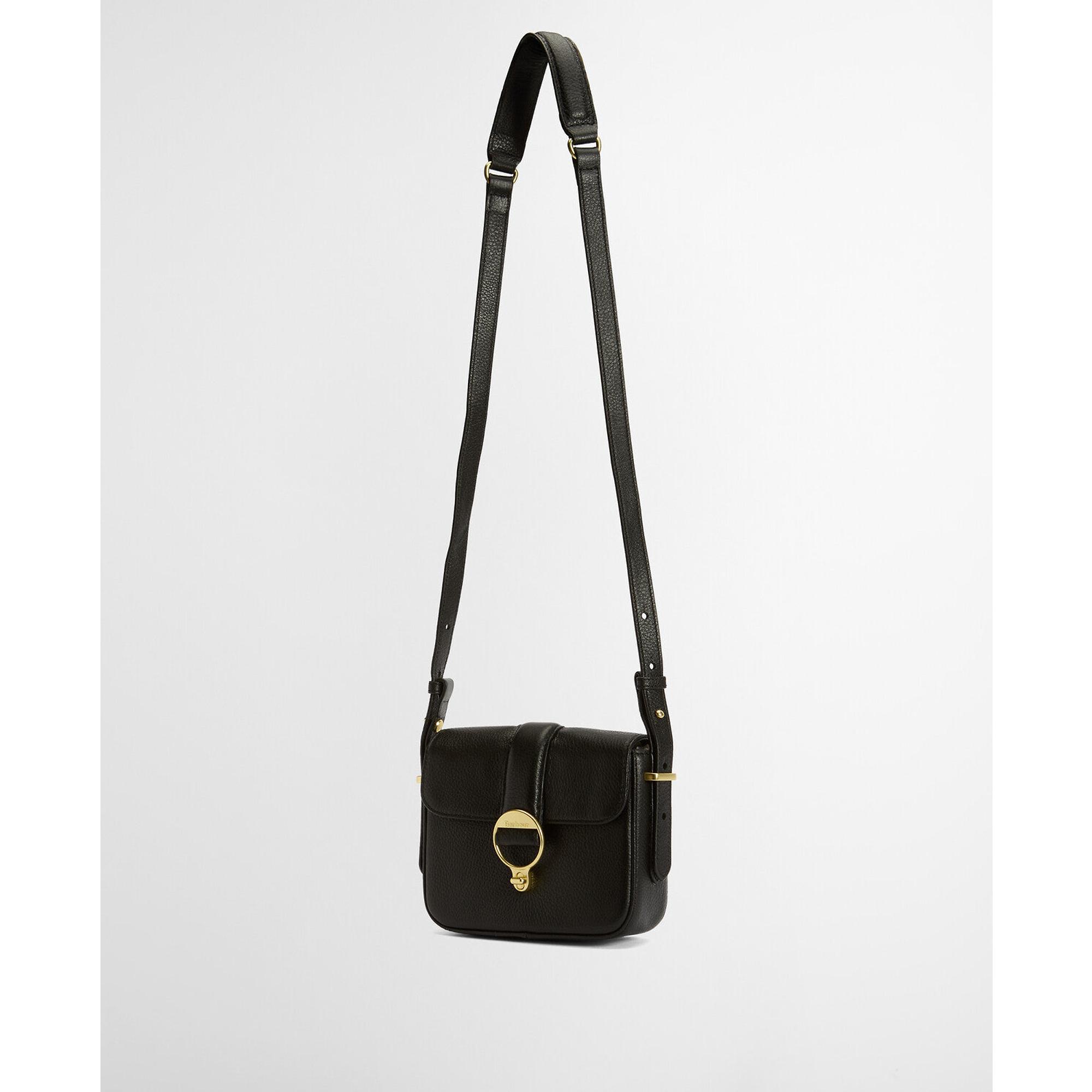 Product image 7 of 9 of Barbour Women's Mini Rosa Leather Crossbody Bag - Black