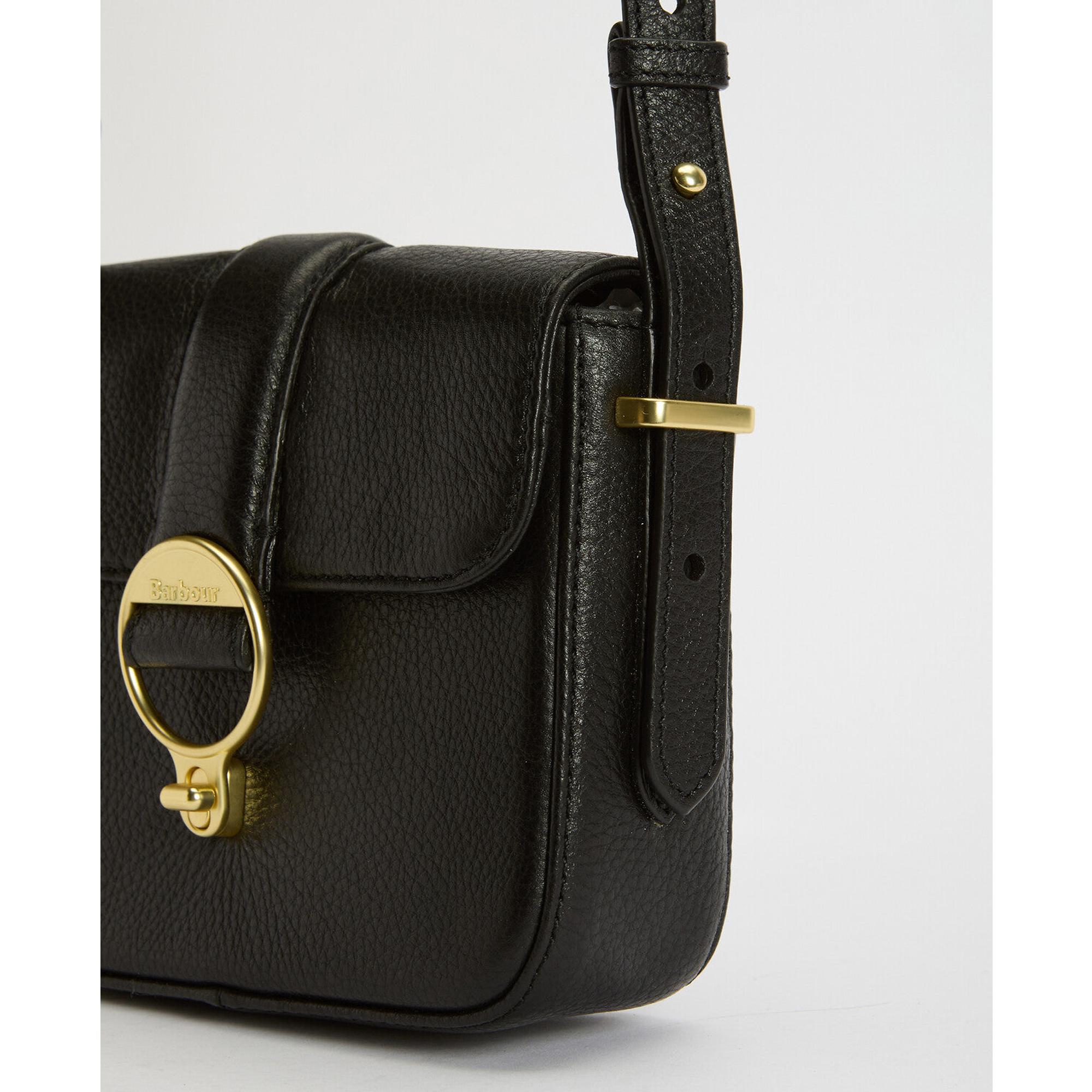 Product image 8 of 9 of Barbour Women's Mini Rosa Leather Crossbody Bag - Black
