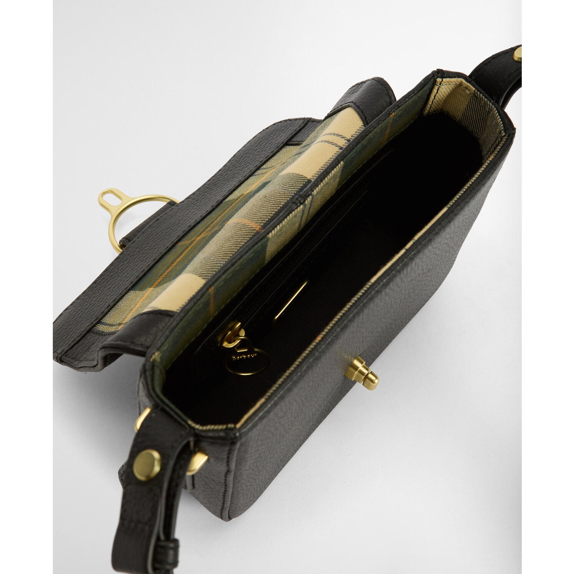 Product image 9 of 9 of Barbour Women's Mini Rosa Leather Crossbody Bag - Black