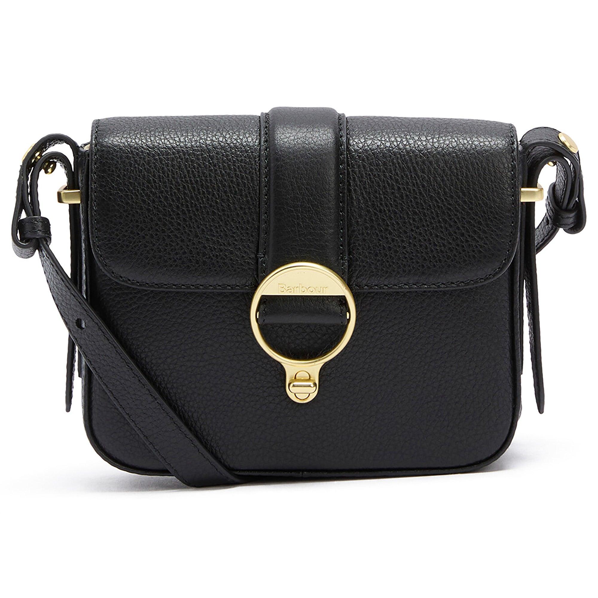 Product image 1 of 9 of Barbour Women's Mini Rosa Leather Crossbody Bag - Black