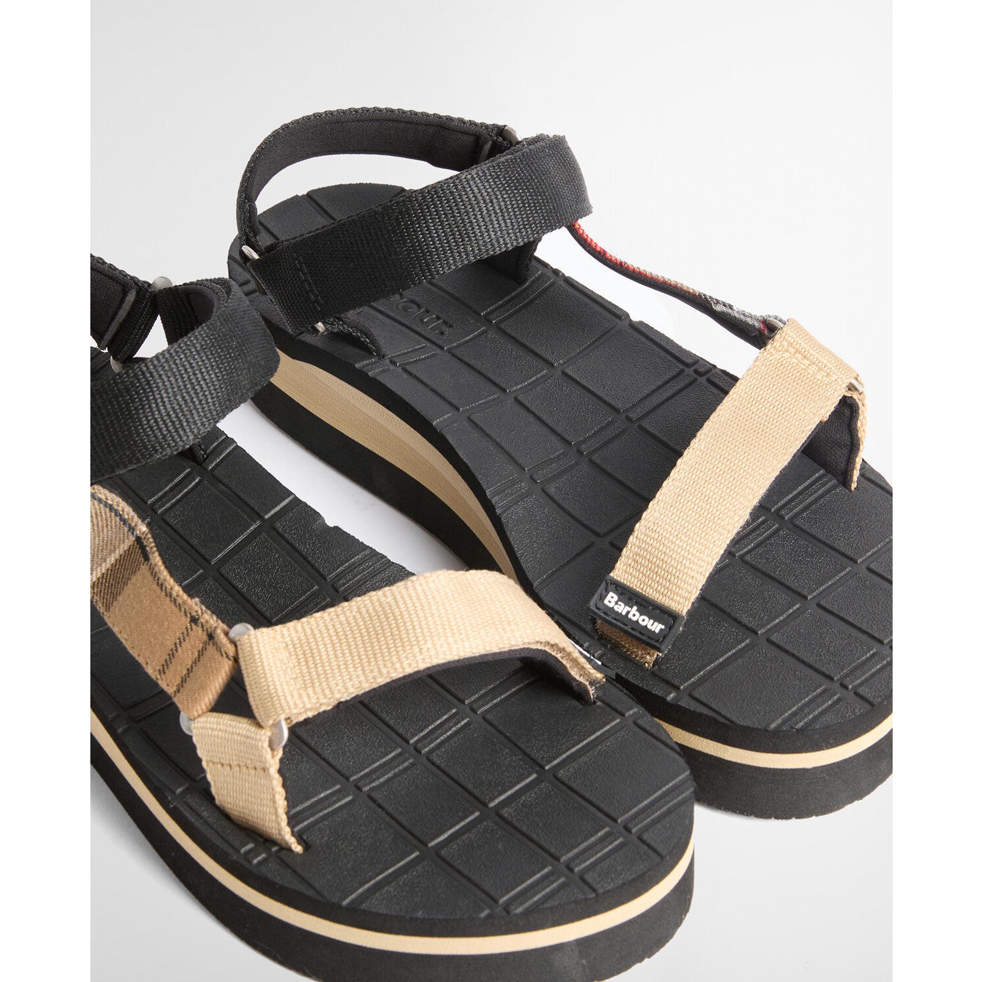 Product image 4 of 9 of Barbour Women's Mila Sandals - Black/Dress Tartan