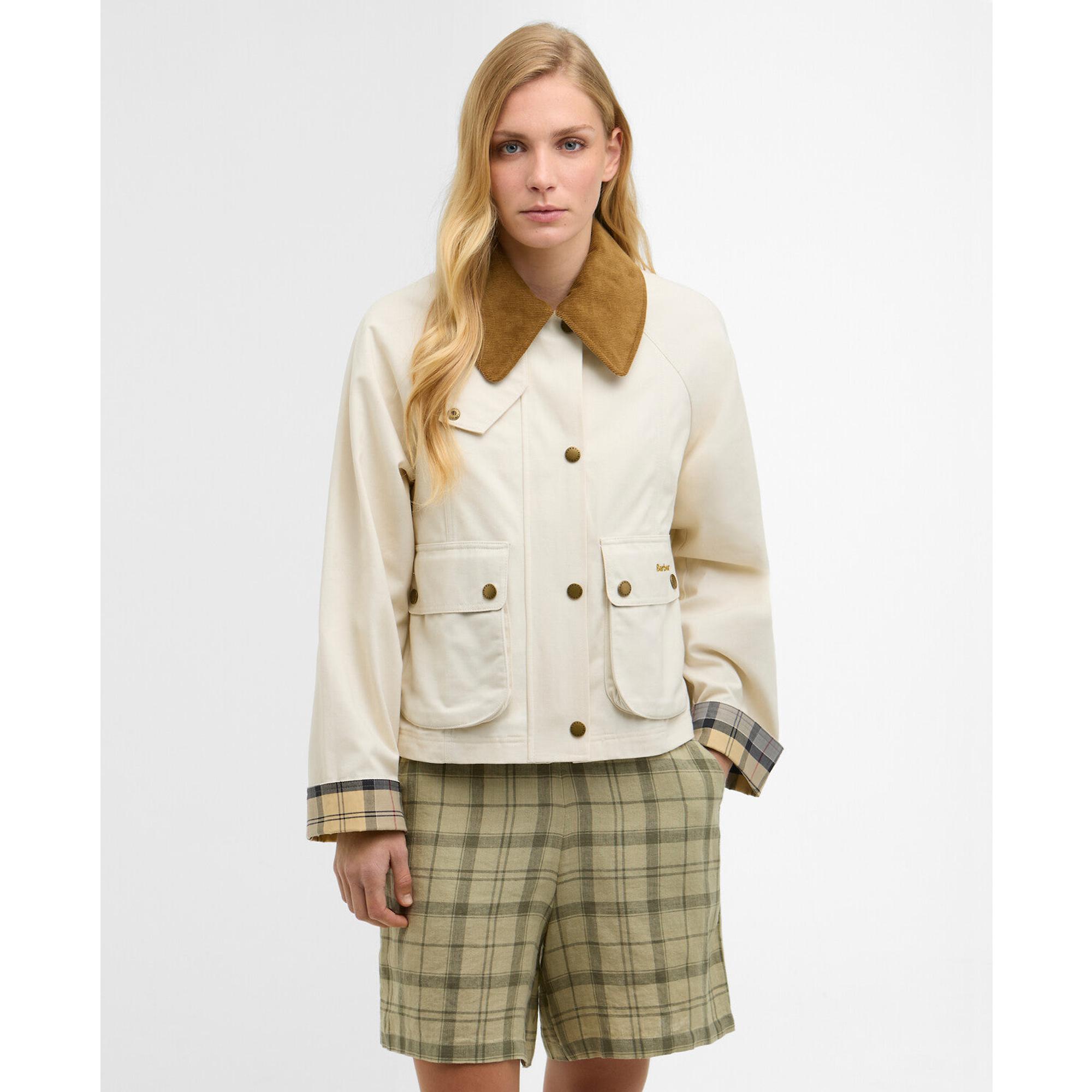 Product image 2 of 8 of Barbour Women's Cropped Beadnell Casual Jacket - Light Pearl/Dress/Beige