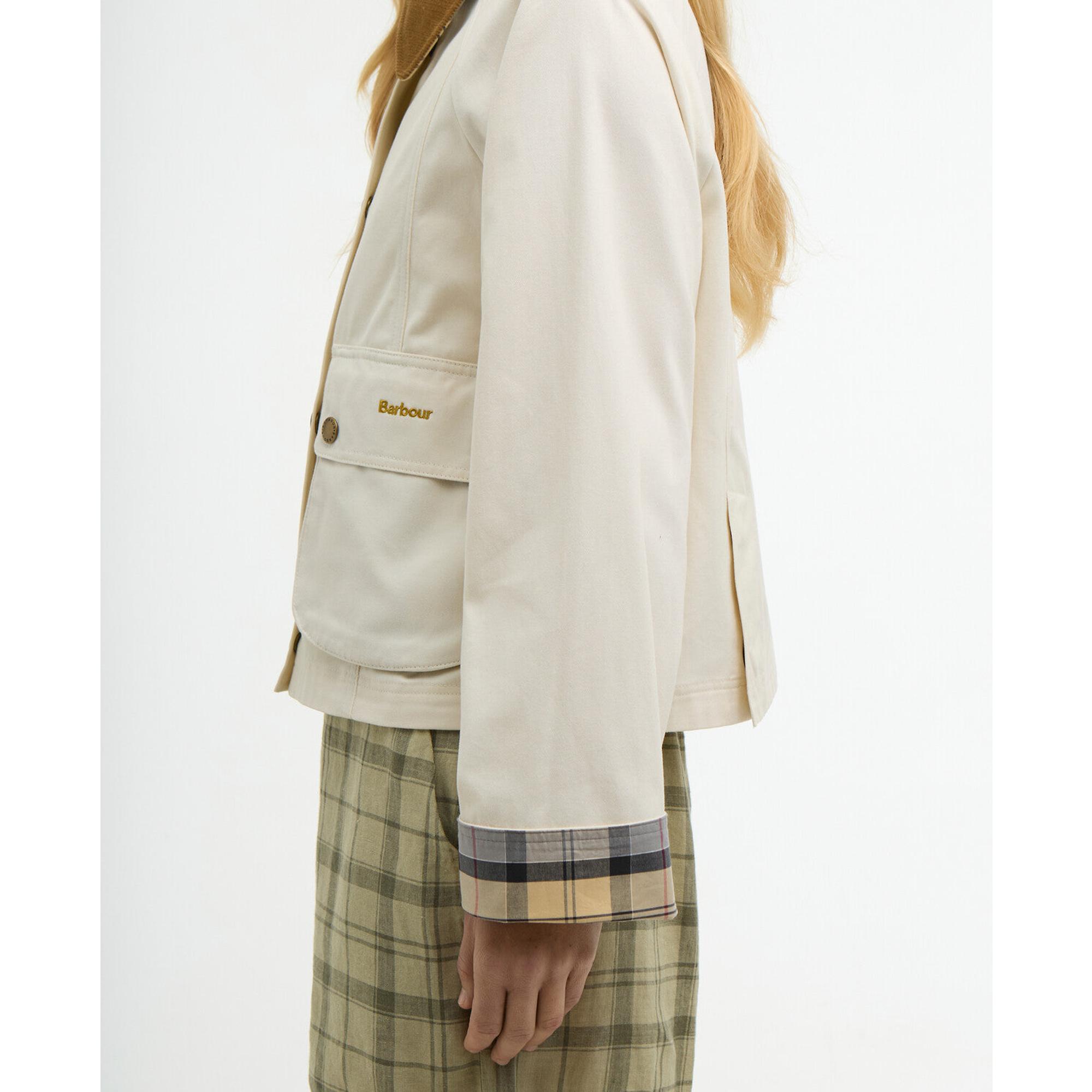 Product image 7 of 8 of Barbour Women's Cropped Beadnell Casual Jacket - Light Pearl/Dress/Beige