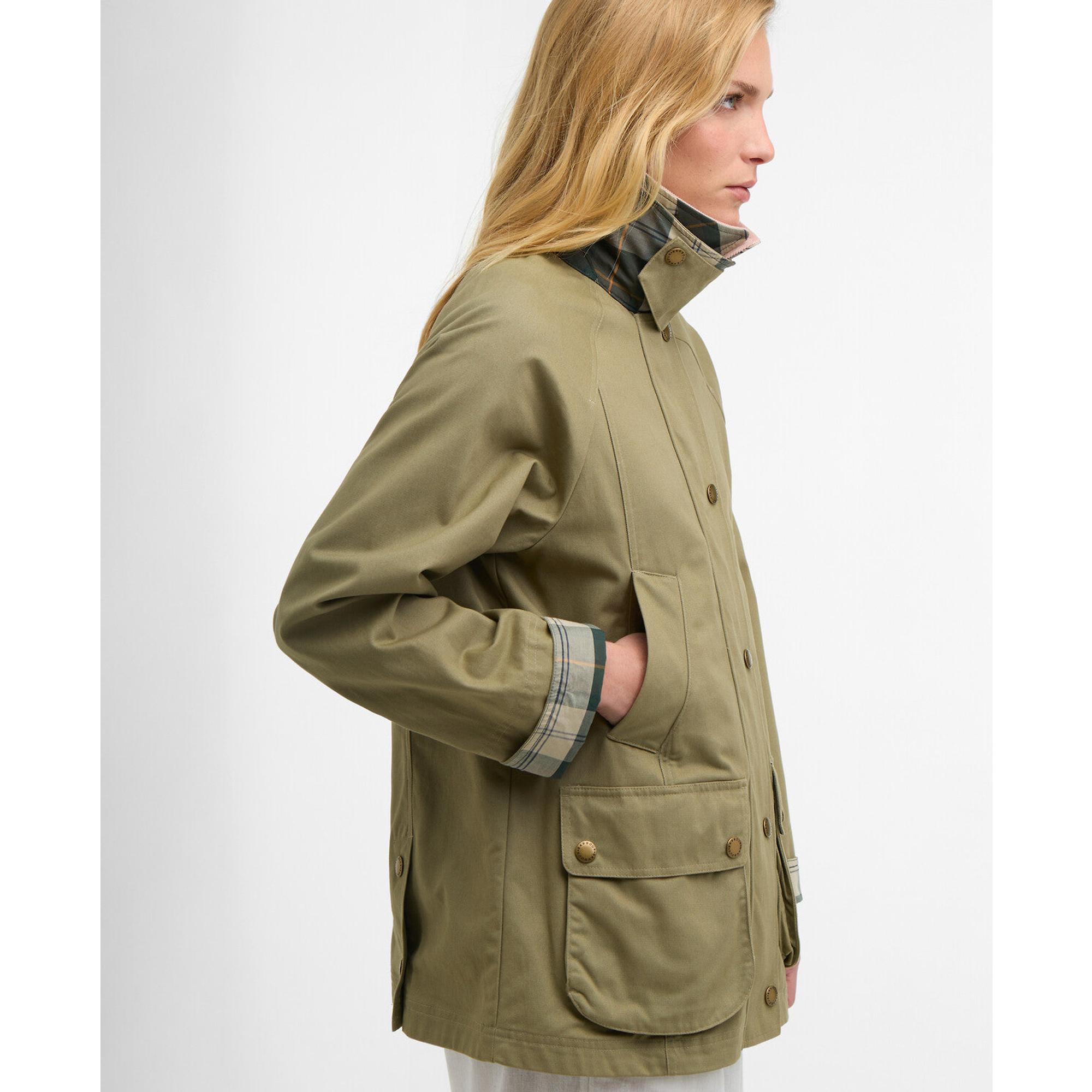 Product image 6 of 8 of Barbour Women's Modern Beadnell Casual Jacket - Bleached Olive/Ancient/Gardenia