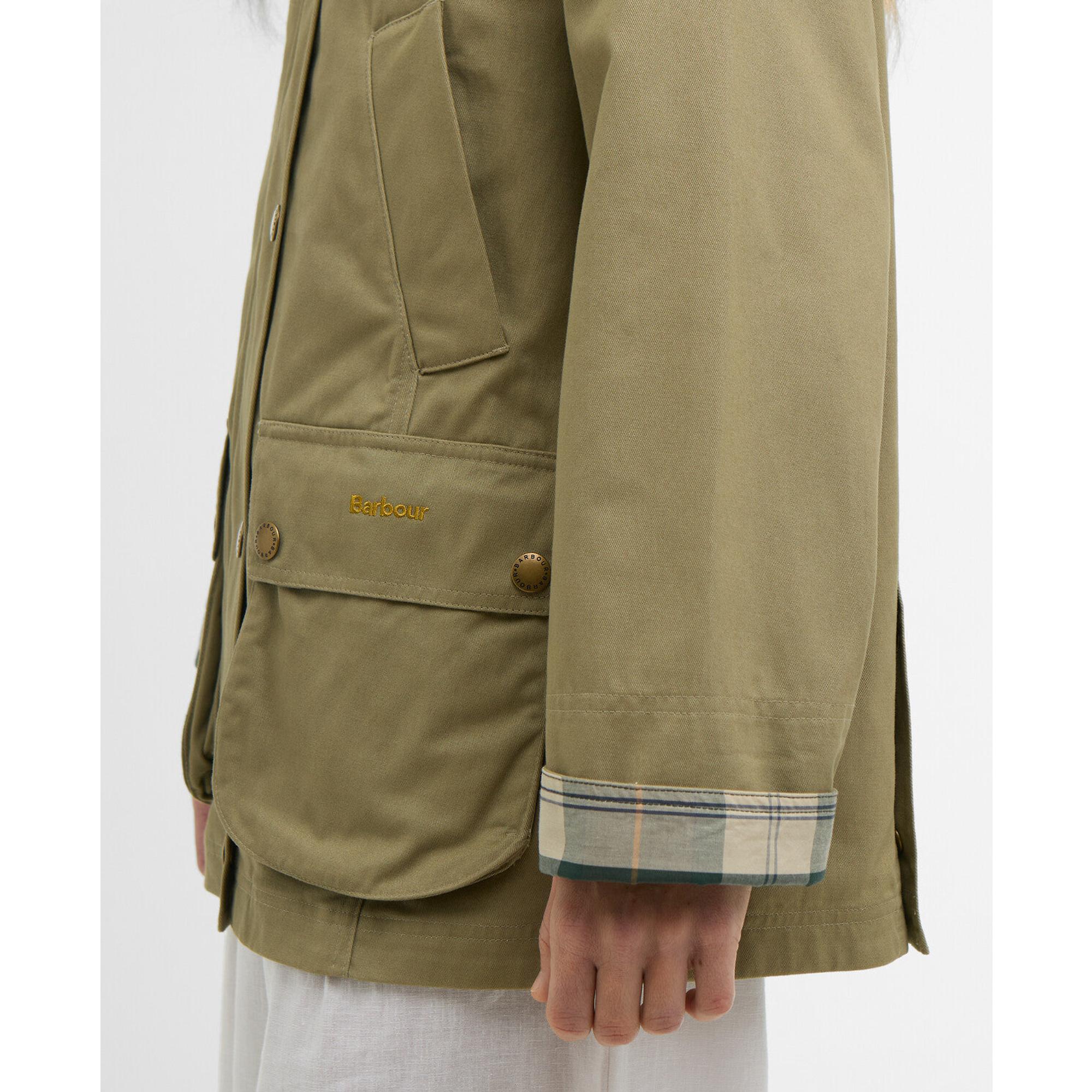 Product image 7 of 8 of Barbour Women's Modern Beadnell Casual Jacket - Bleached Olive/Ancient/Gardenia