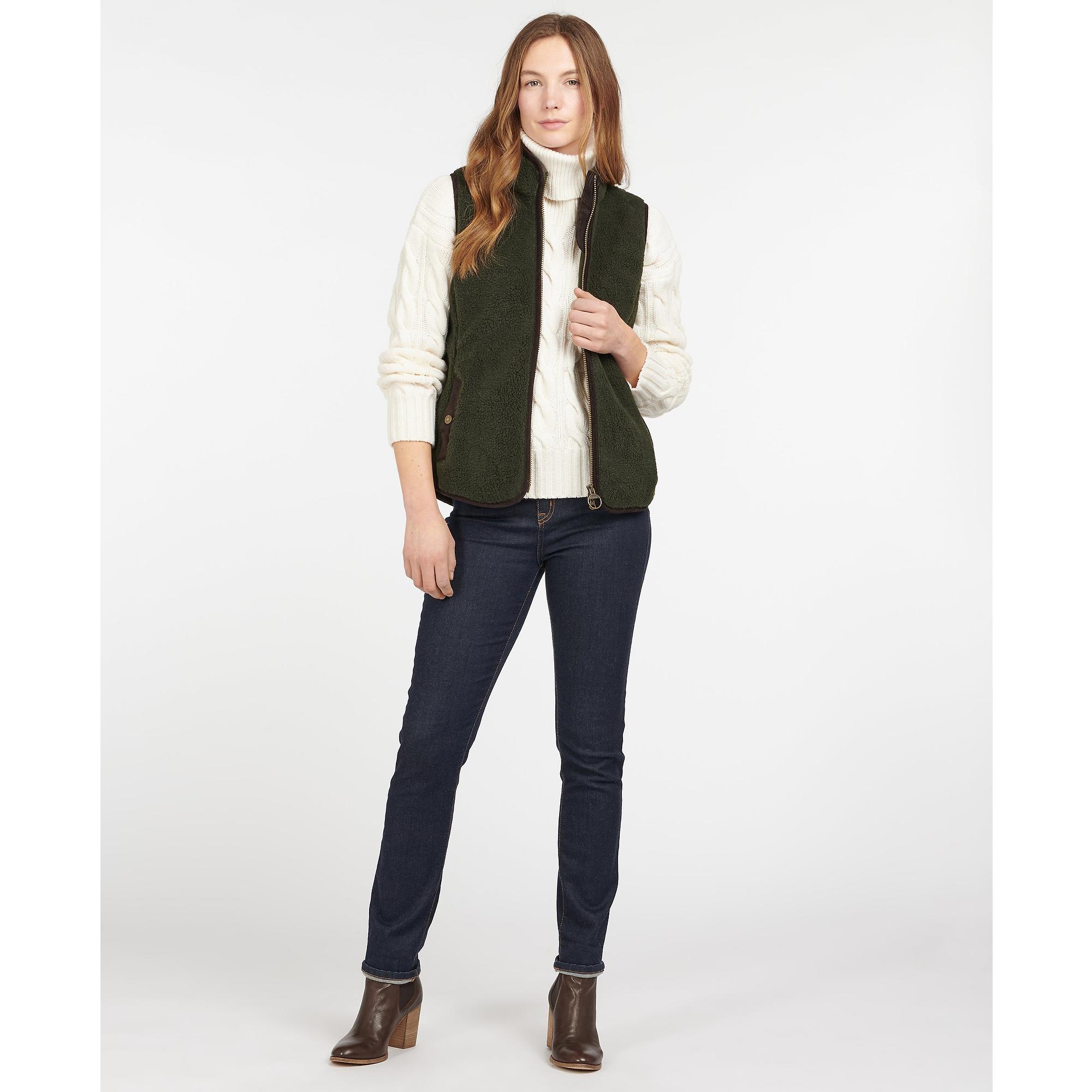 Product image 2 of 7 of Barbour Women's Burford Fleece Gilet - Olive/Classic