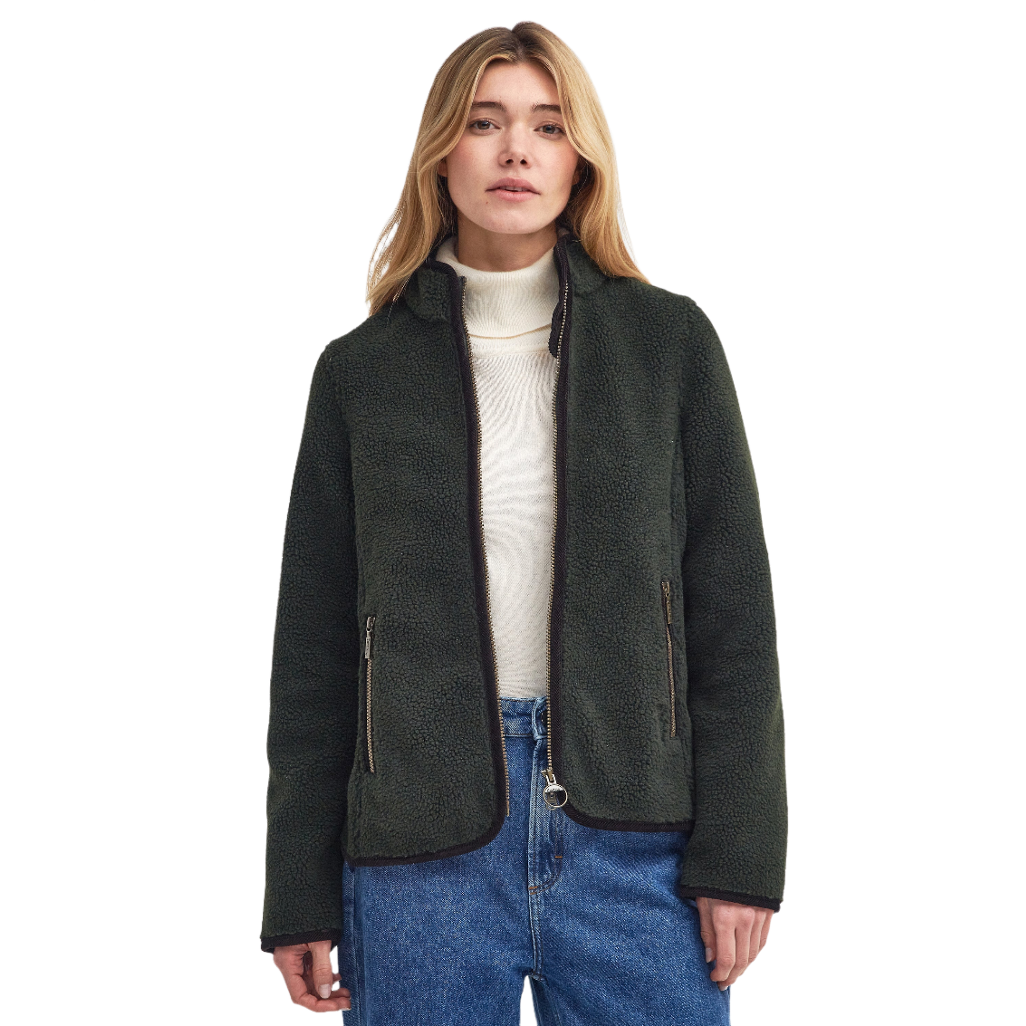Product image 2 of 8 of Barbour Women's Laven Fleece Jacket - Sage