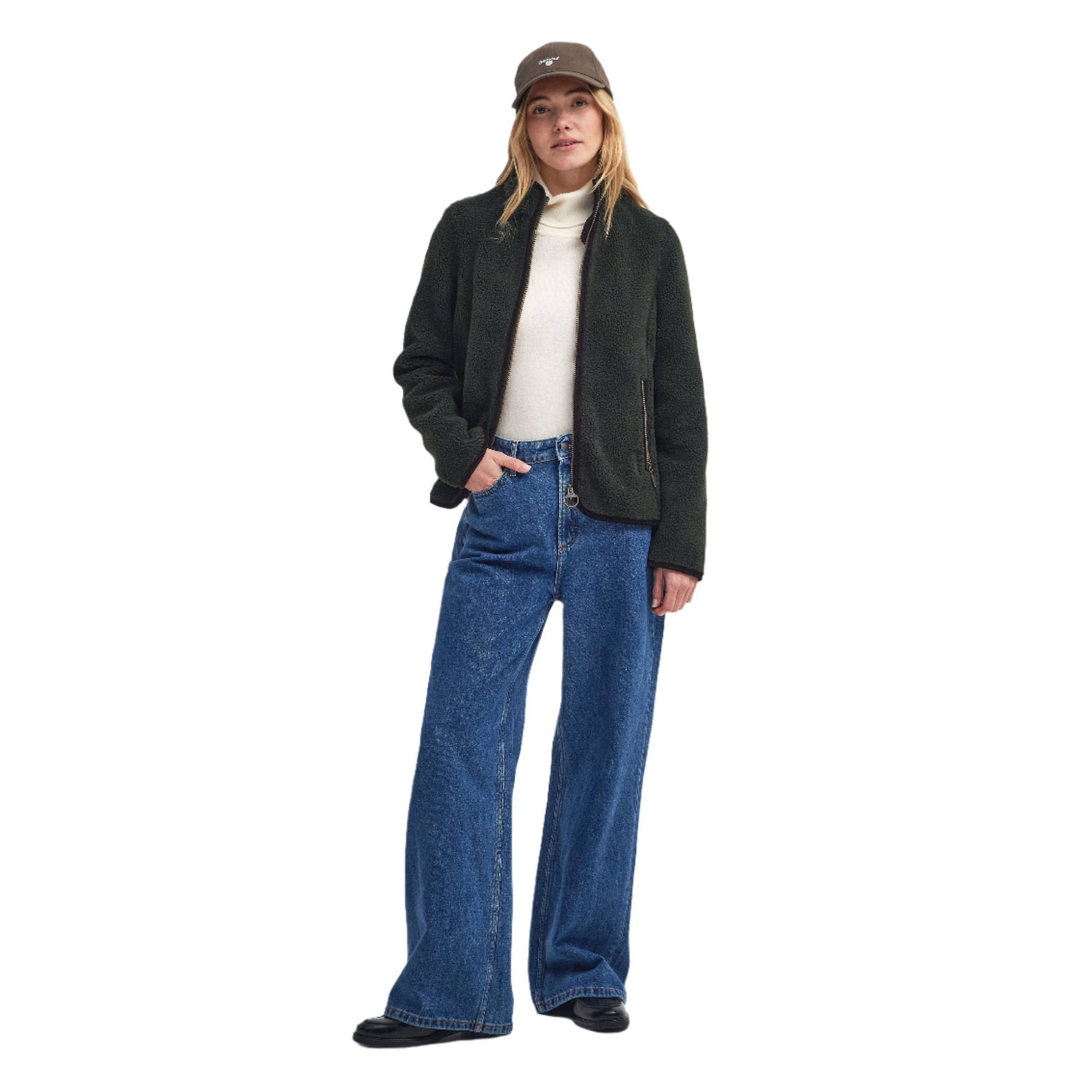 Product image 3 of 8 of Barbour Women's Laven Fleece Jacket - Sage