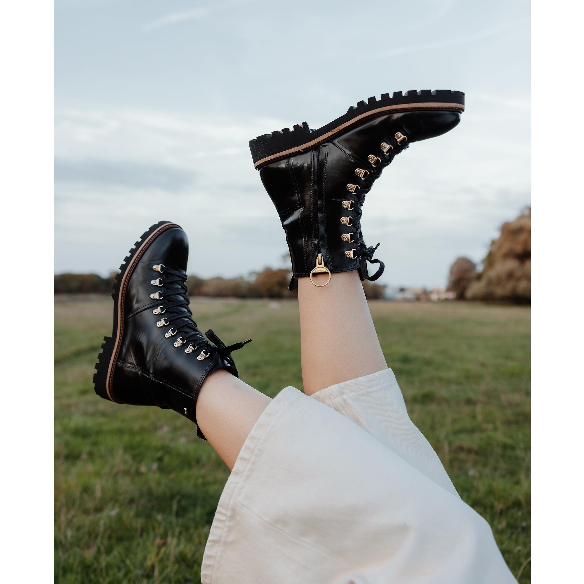 Product image 6 of 6 of Barbour Women's Blake Hiking Boots - Black Polido