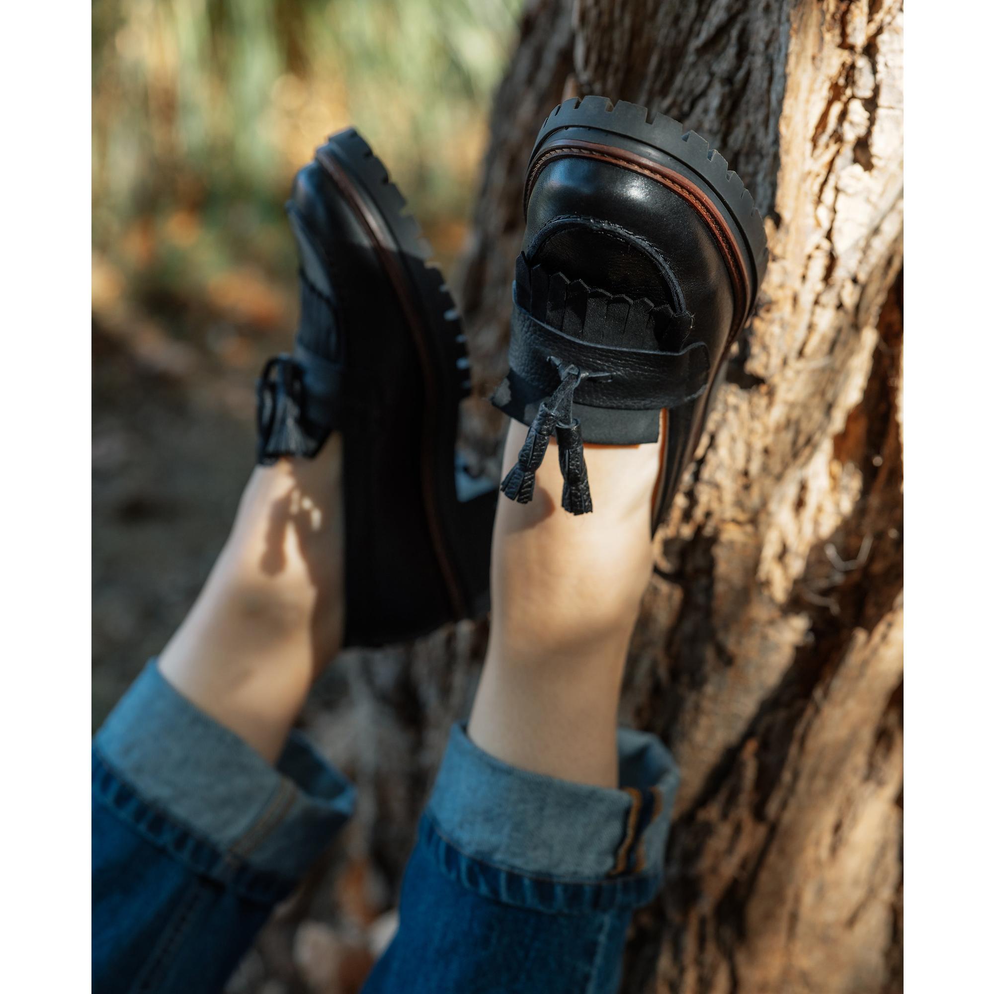 Product image 6 of 6 of Barbour Women's Dolores Tassel Loafers - Black