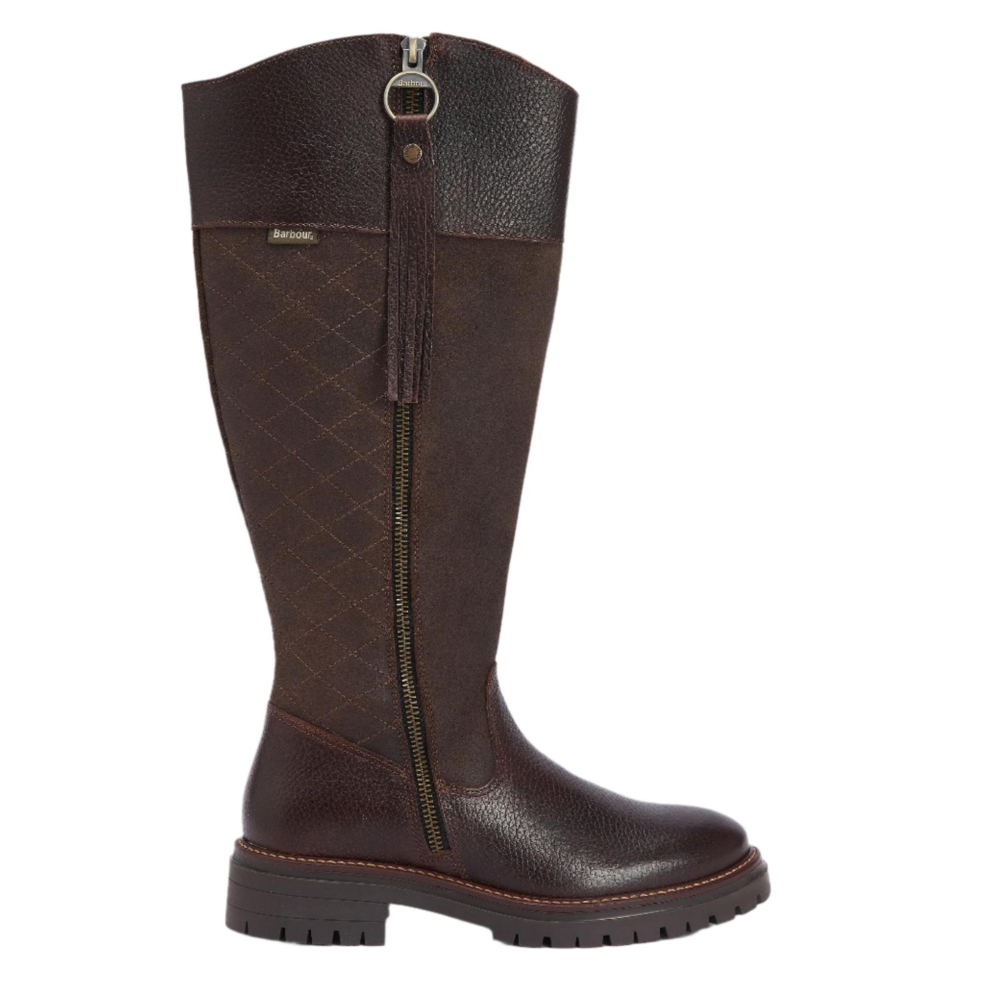 Product image 1 of 5 of Barbour Women's Ingrid Knee-High Boots - Dark Brown