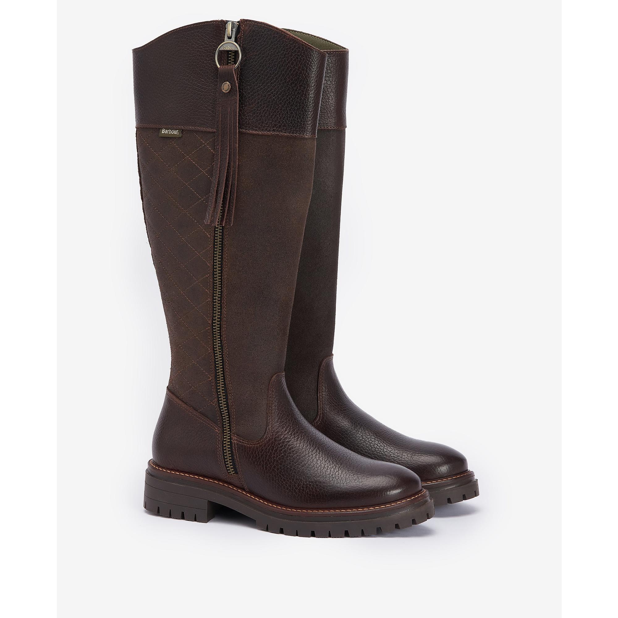Product image 2 of 5 of Barbour Women's Ingrid Knee-High Boots - Dark Brown