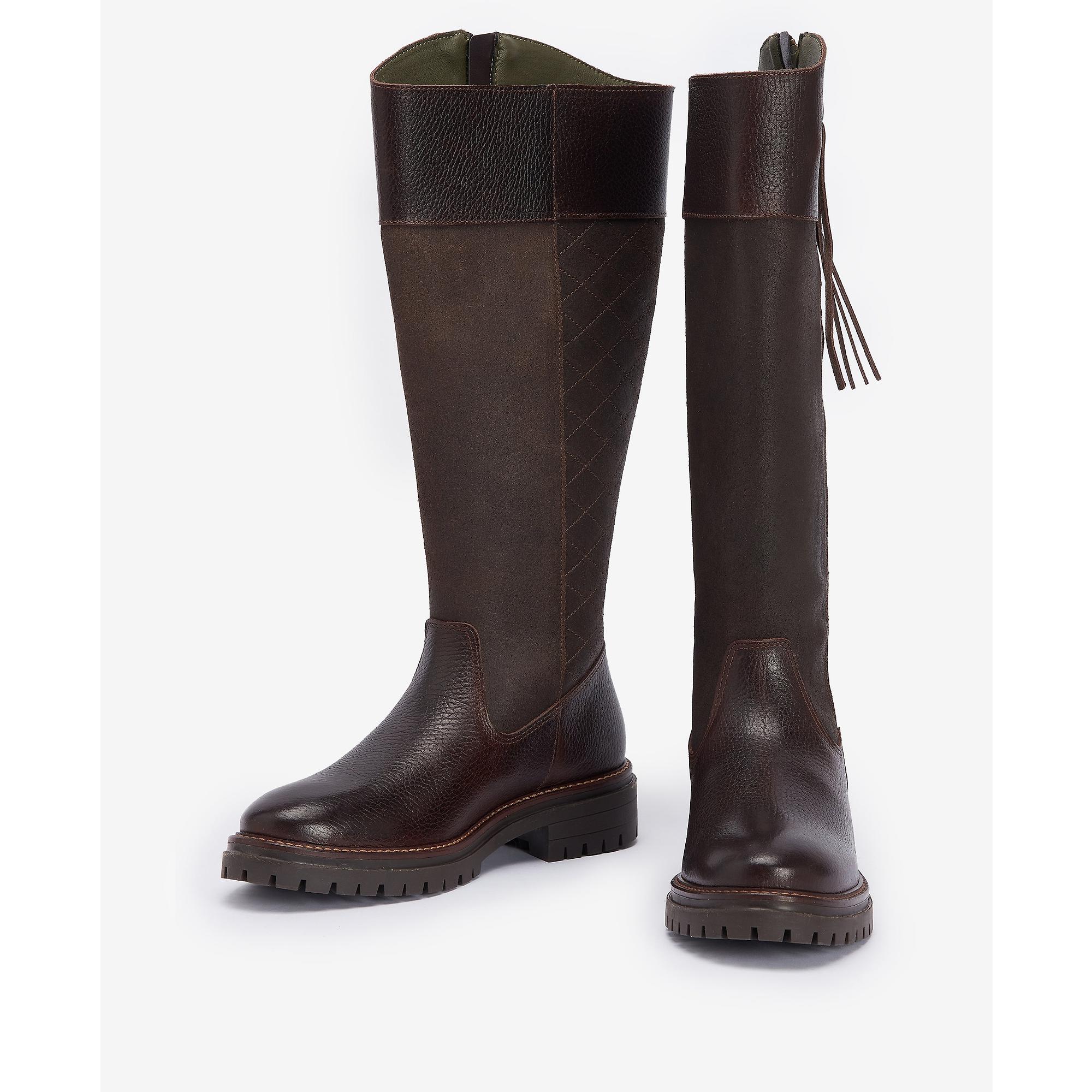 Product image 3 of 5 of Barbour Women's Ingrid Knee-High Boots - Dark Brown