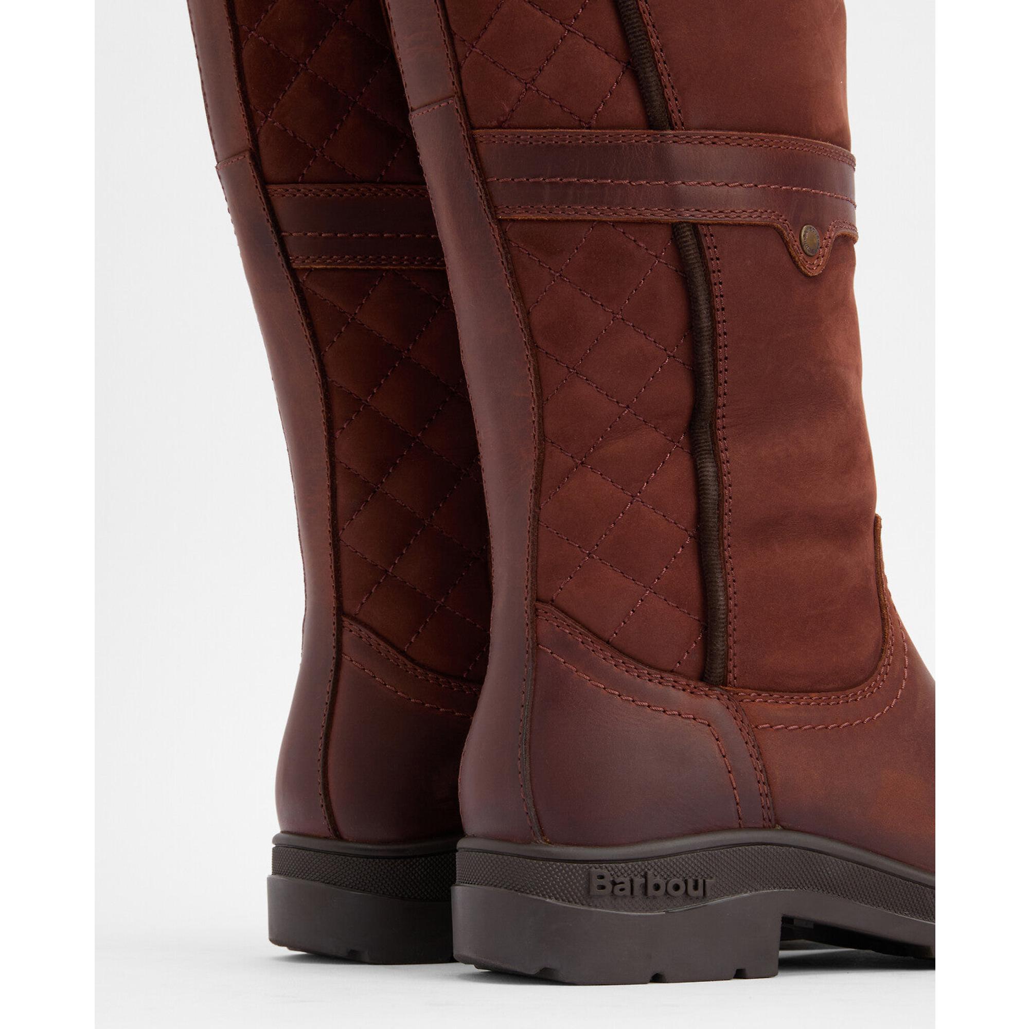 Product image 5 of 12 of Barbour Women's Beaconsfield Tall Boots - Mahogony/Choc Nubuck