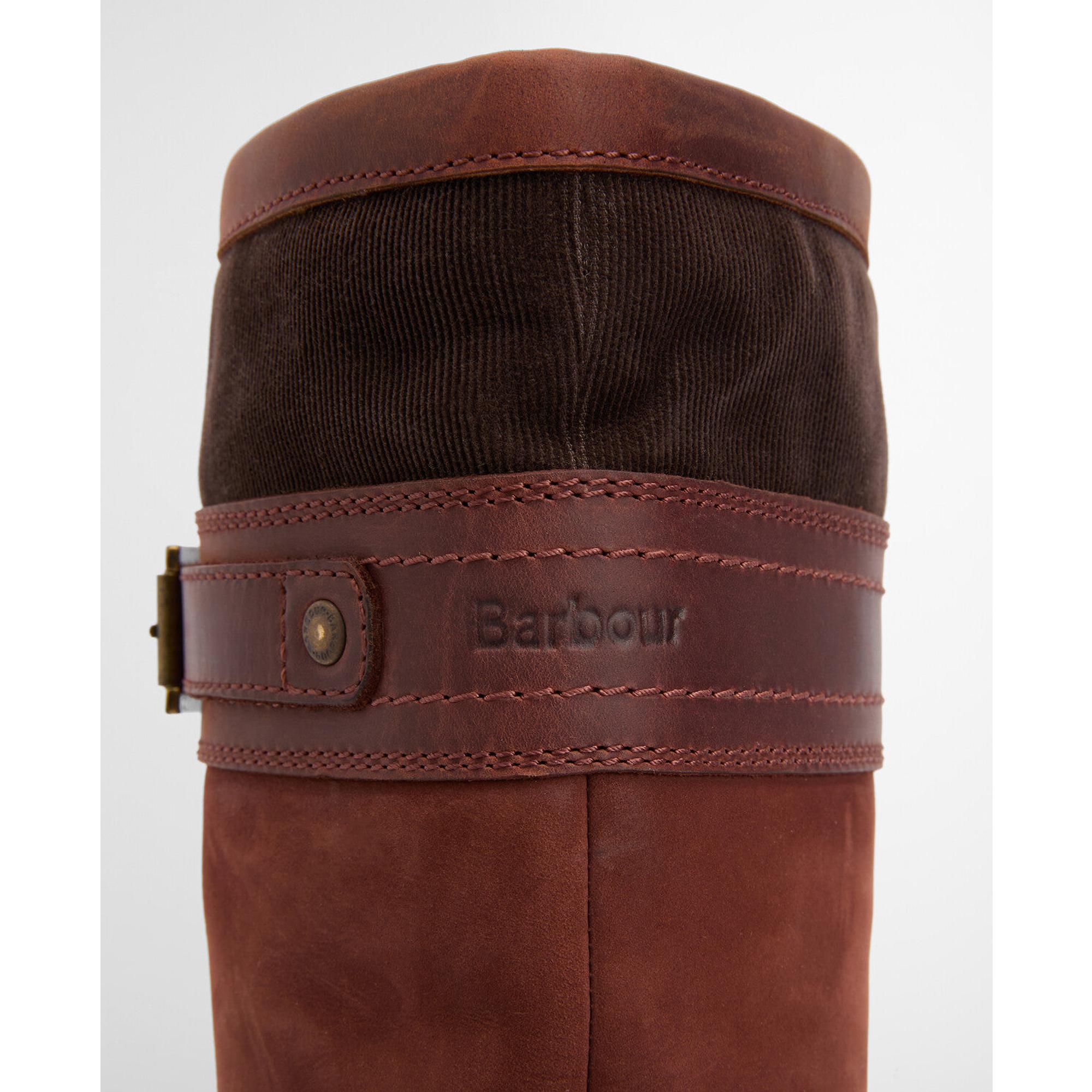 Product image 6 of 12 of Barbour Women's Beaconsfield Tall Boots - Mahogony/Choc Nubuck