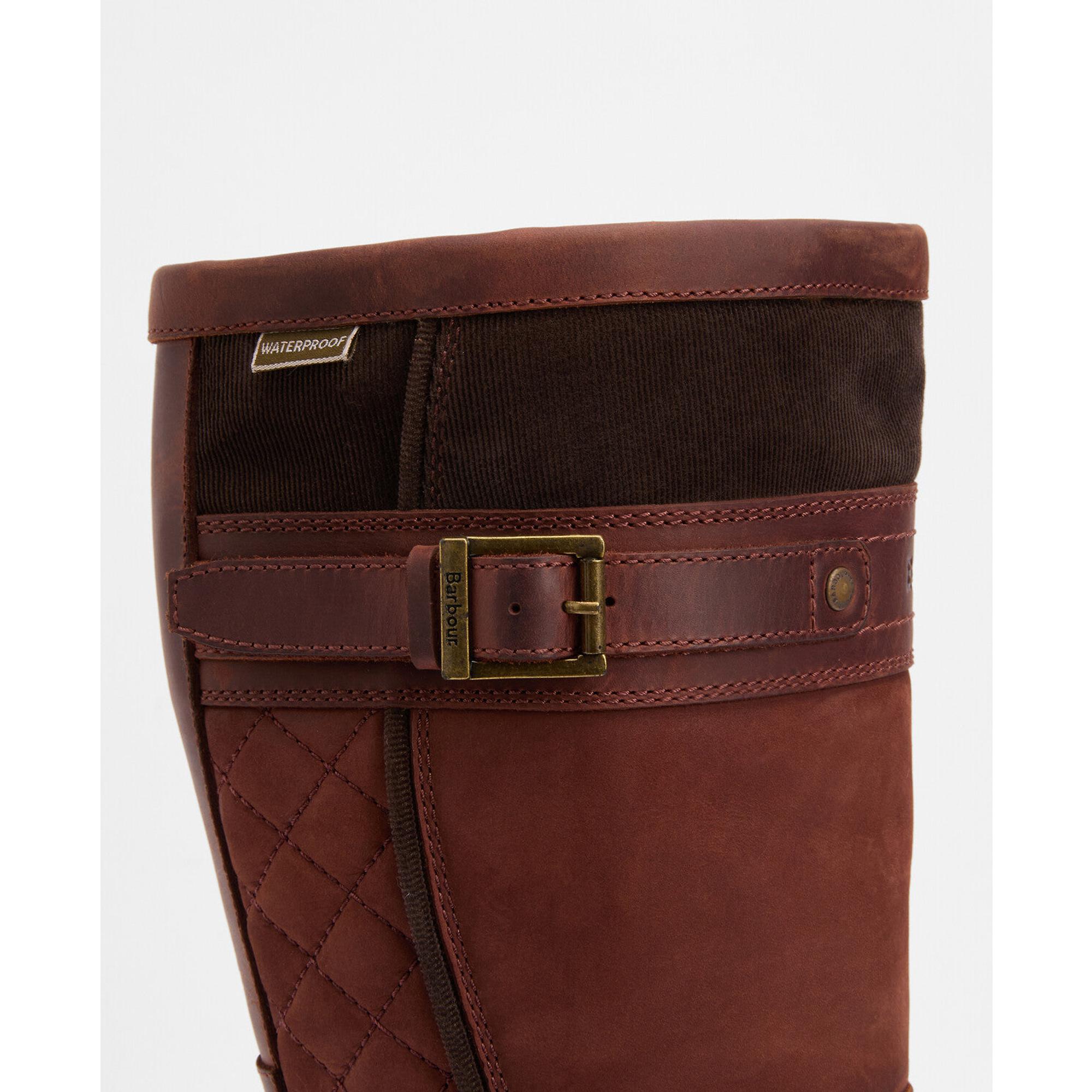 Product image 8 of 12 of Barbour Women's Beaconsfield Tall Boots - Mahogony/Choc Nubuck