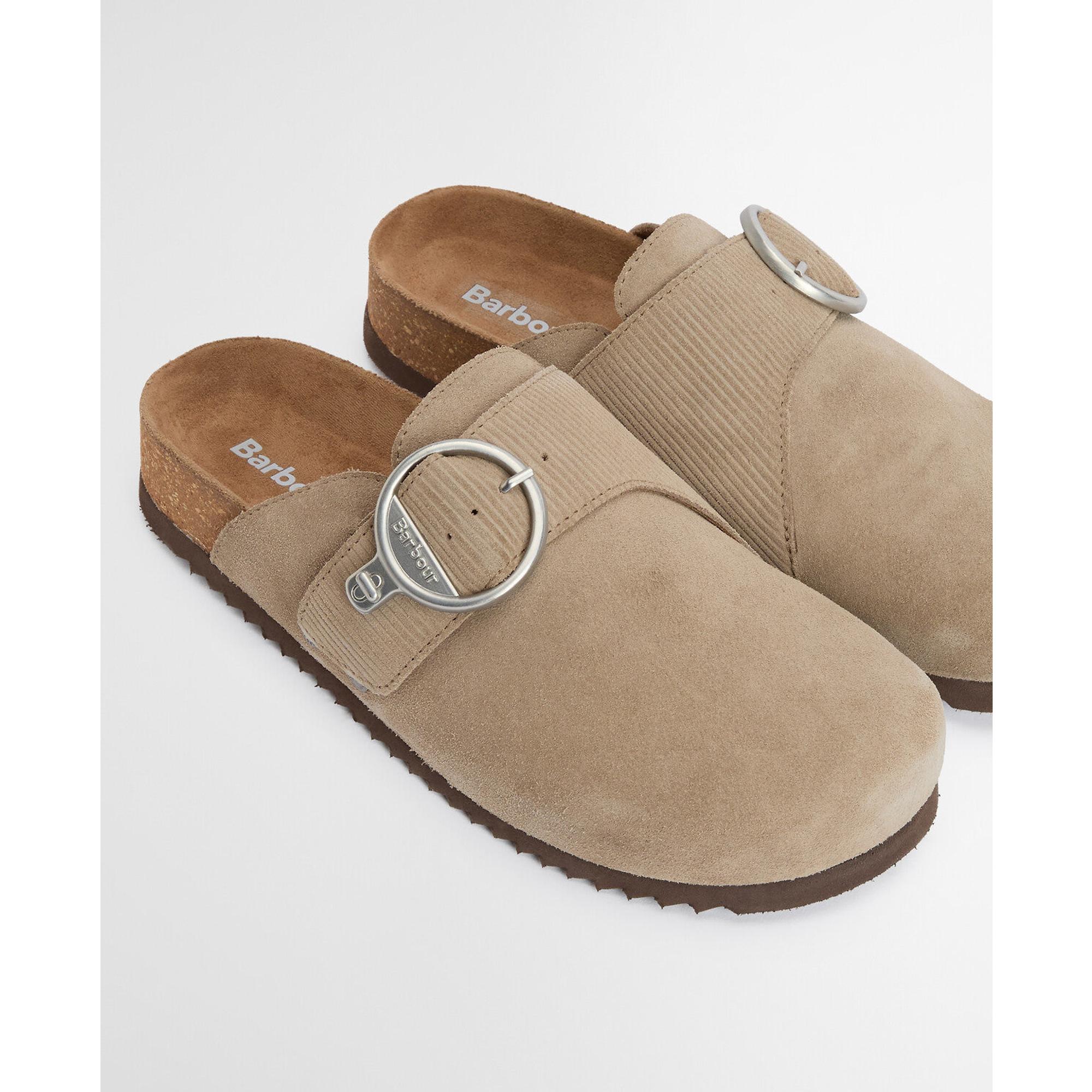 Product image 4 of 9 of Barbour Women's Kyra Closed Toe Sandals - Taupe Suede