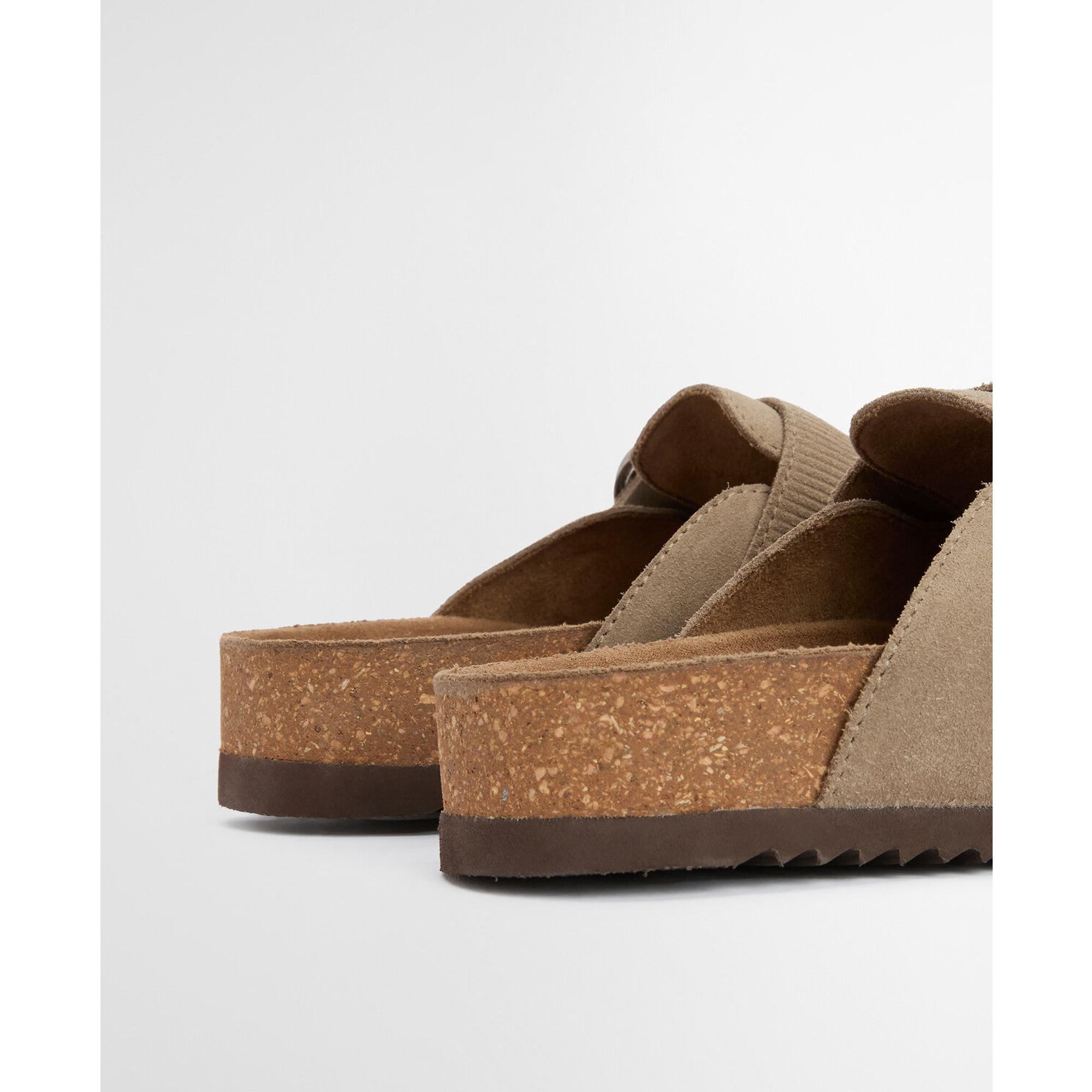 Product image 6 of 9 of Barbour Women's Kyra Closed Toe Sandals - Taupe Suede
