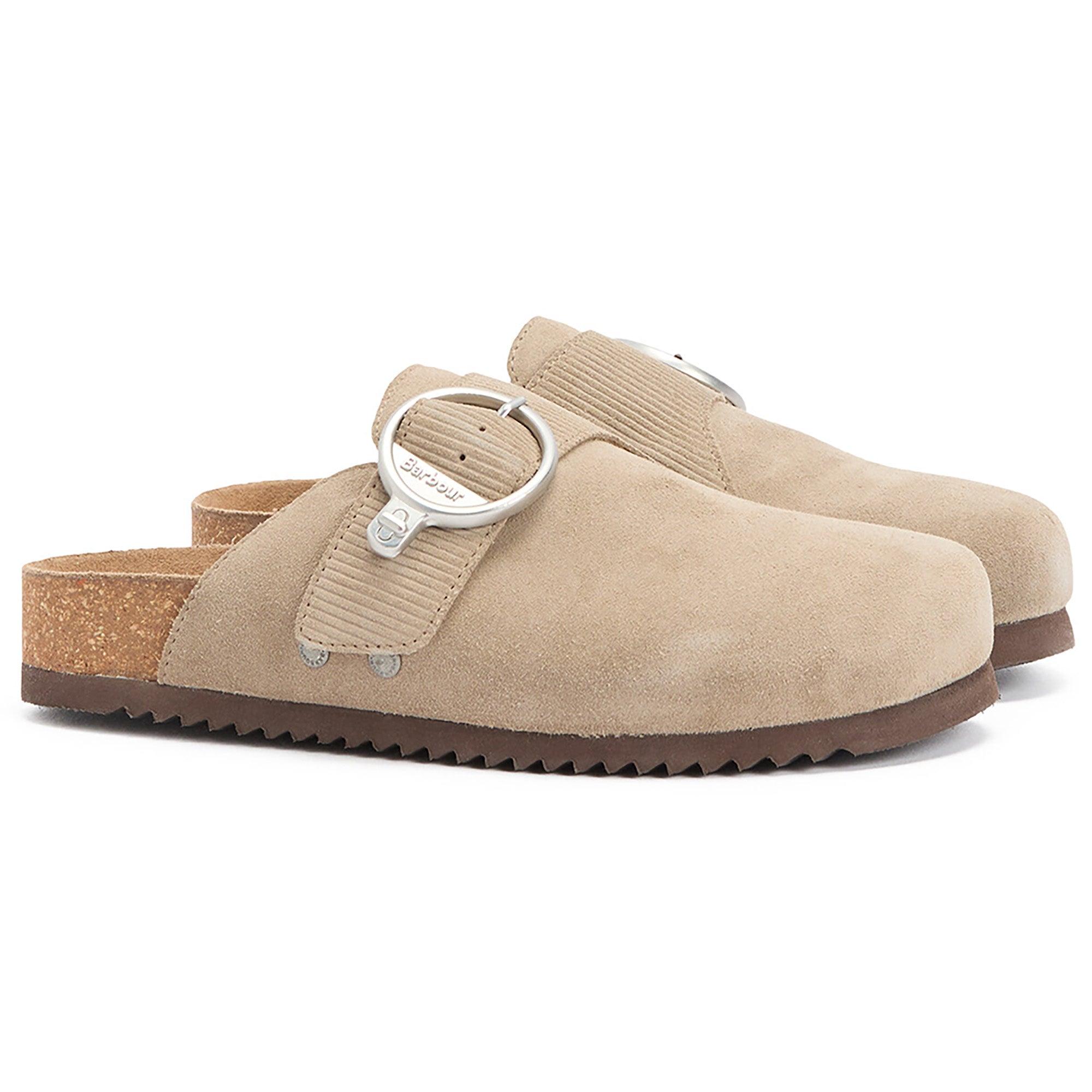 Product image 1 of 9 of Barbour Women's Kyra Closed Toe Sandals - Taupe Suede