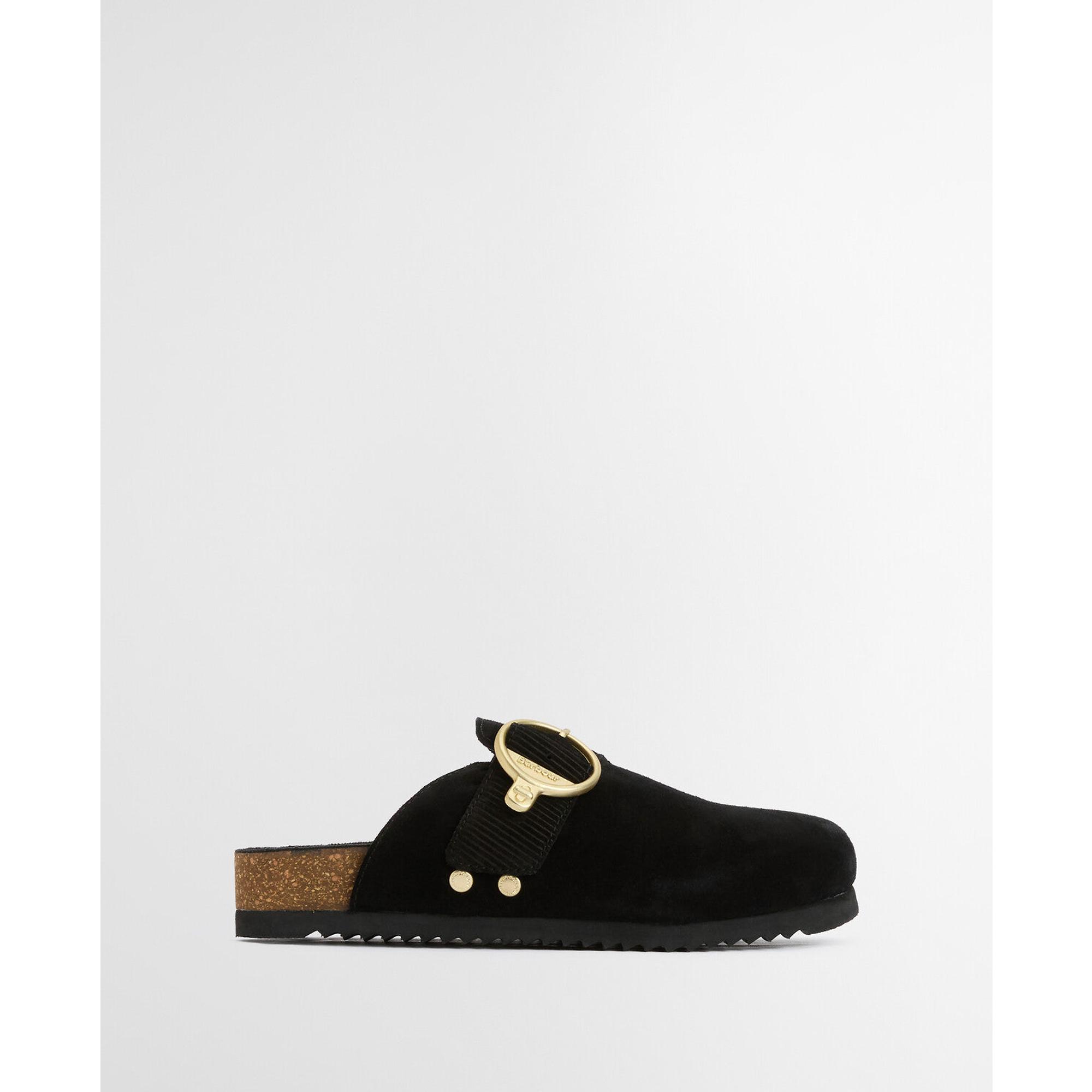 Product image 2 of 9 of Barbour Women's Kyra Closed Toe Sandals - Black Suede