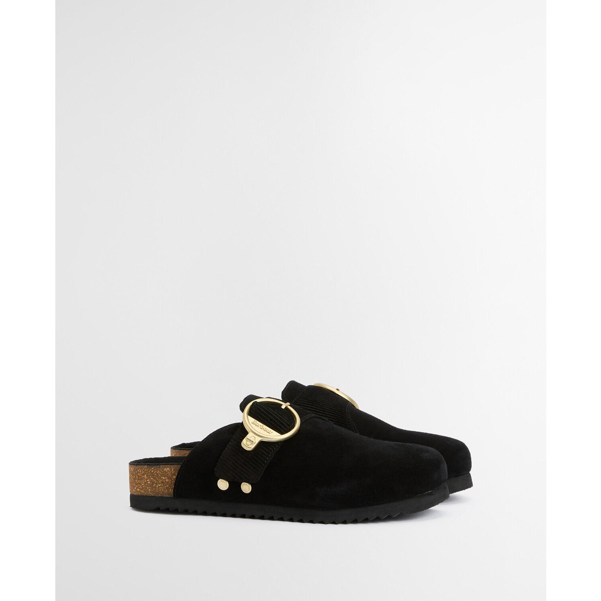 Product image 9 of 9 of Barbour Women's Kyra Closed Toe Sandals - Black Suede
